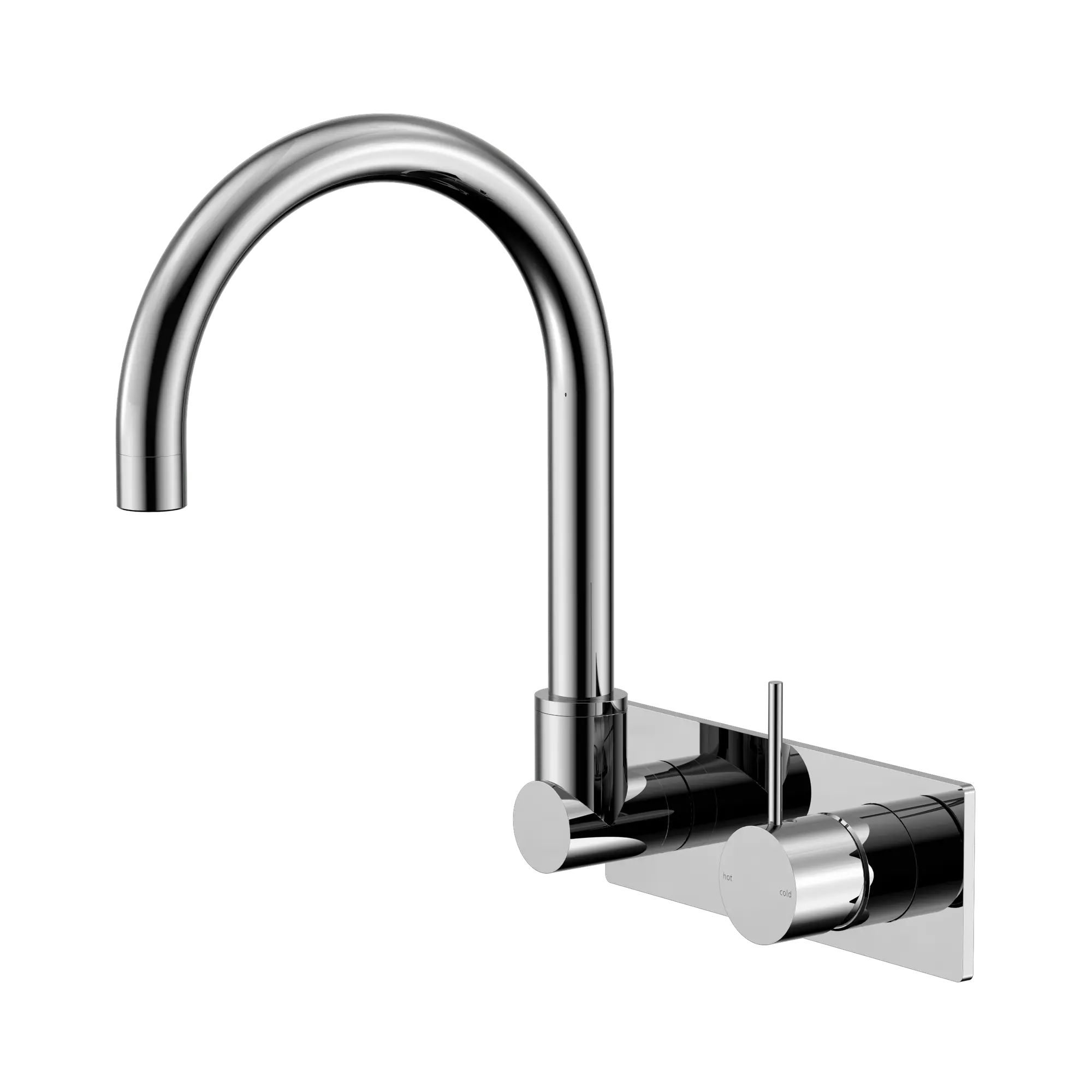 Mecca Wall Basin/Bath Mixer Swivel Spout Handle Up
