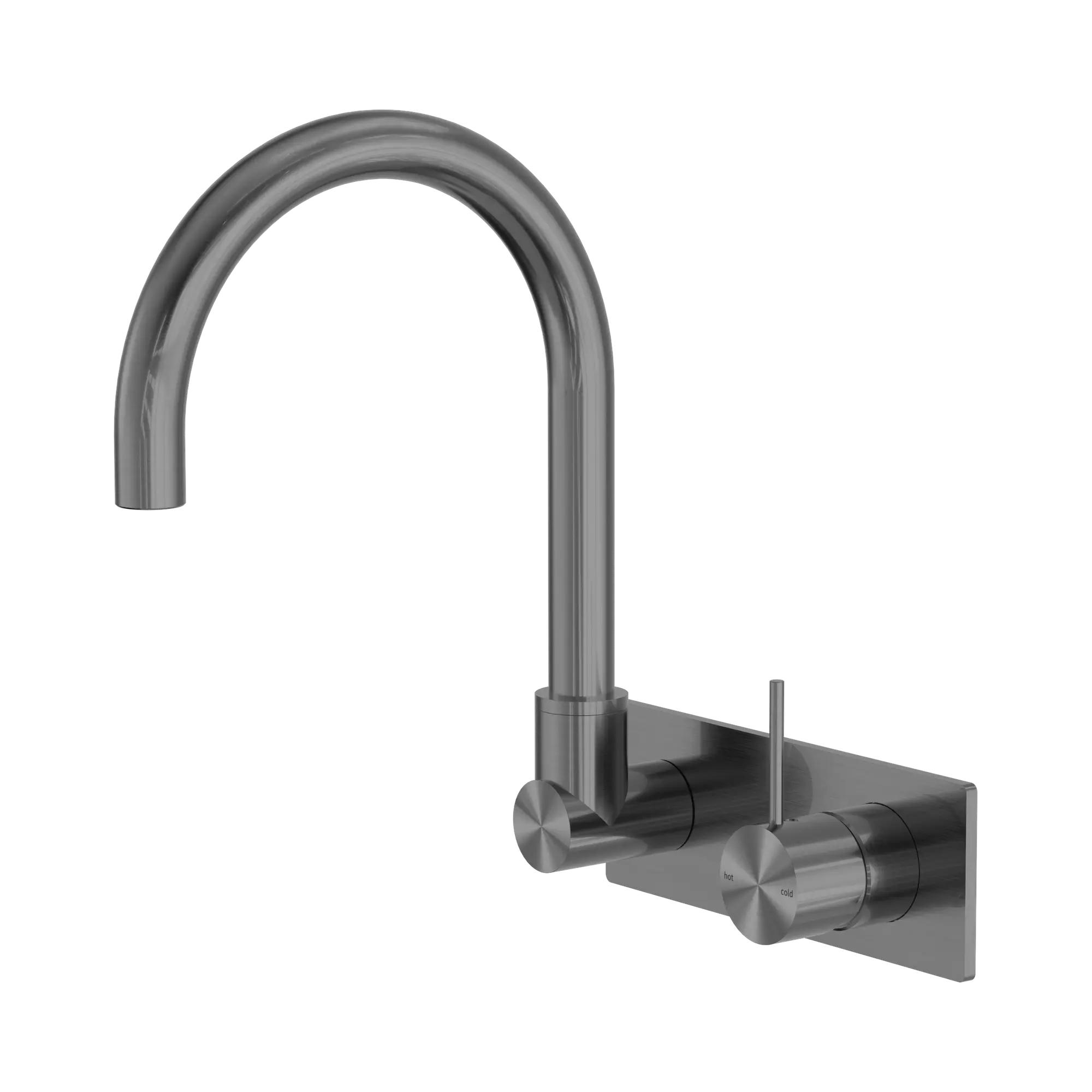 Mecca Wall Basin/Bath Mixer Swivel Spout Handle Up