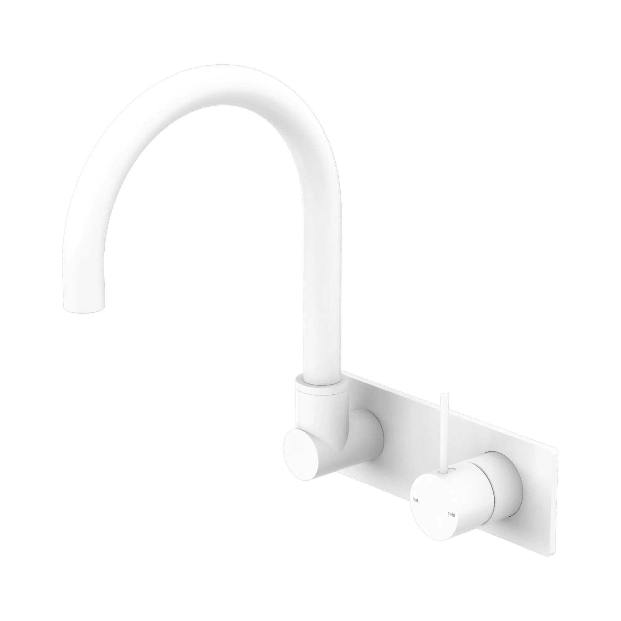 Mecca Wall Basin/Bath Mixer Swivel Spout Handle Up