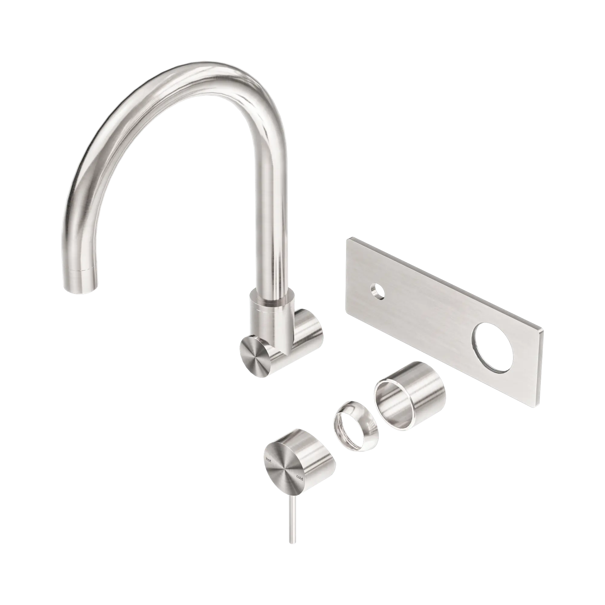 Mecca Wall Basin/Bath Mixer Swivel Spout Trim Kit Only