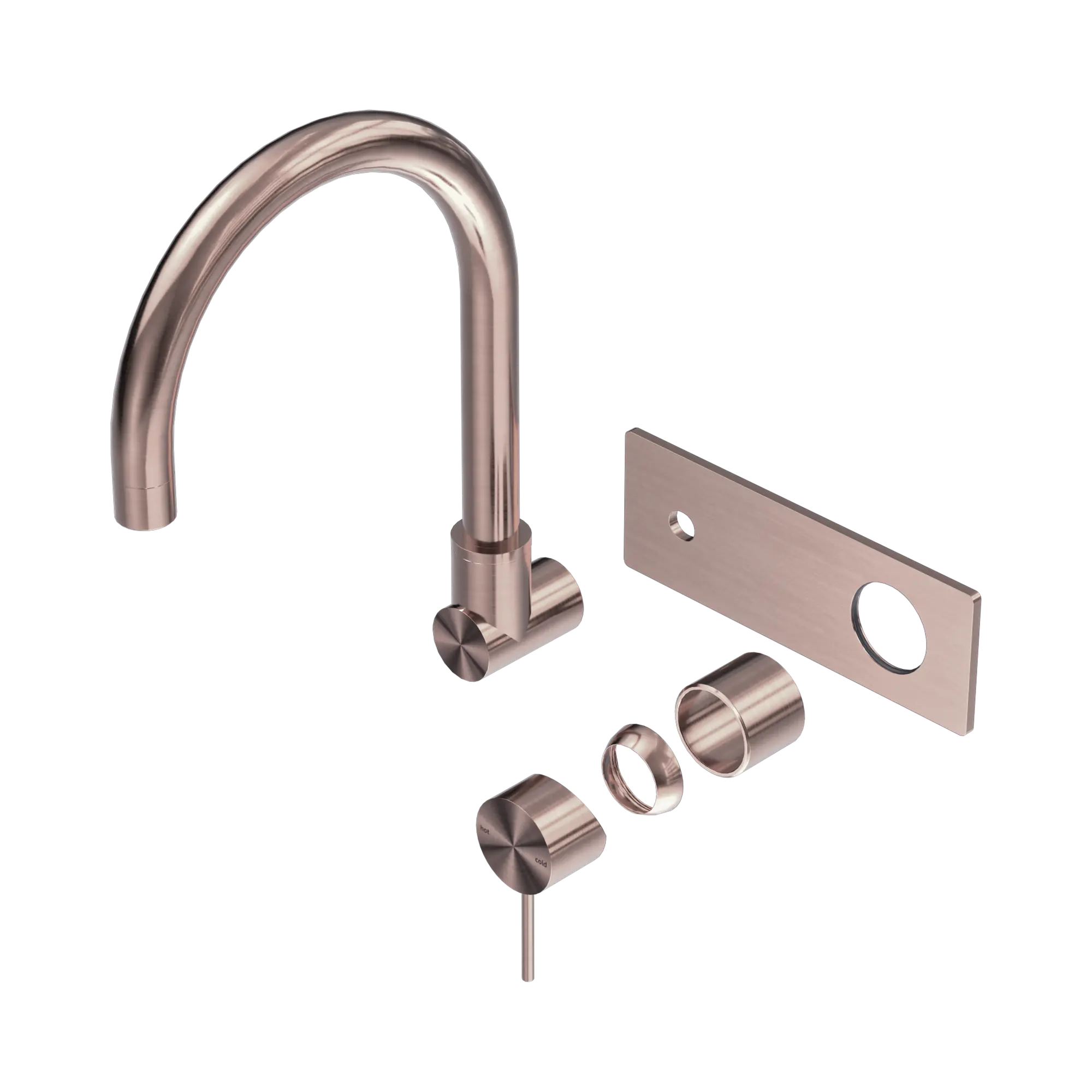 Mecca Wall Basin/Bath Mixer Swivel Spout Trim Kit Only