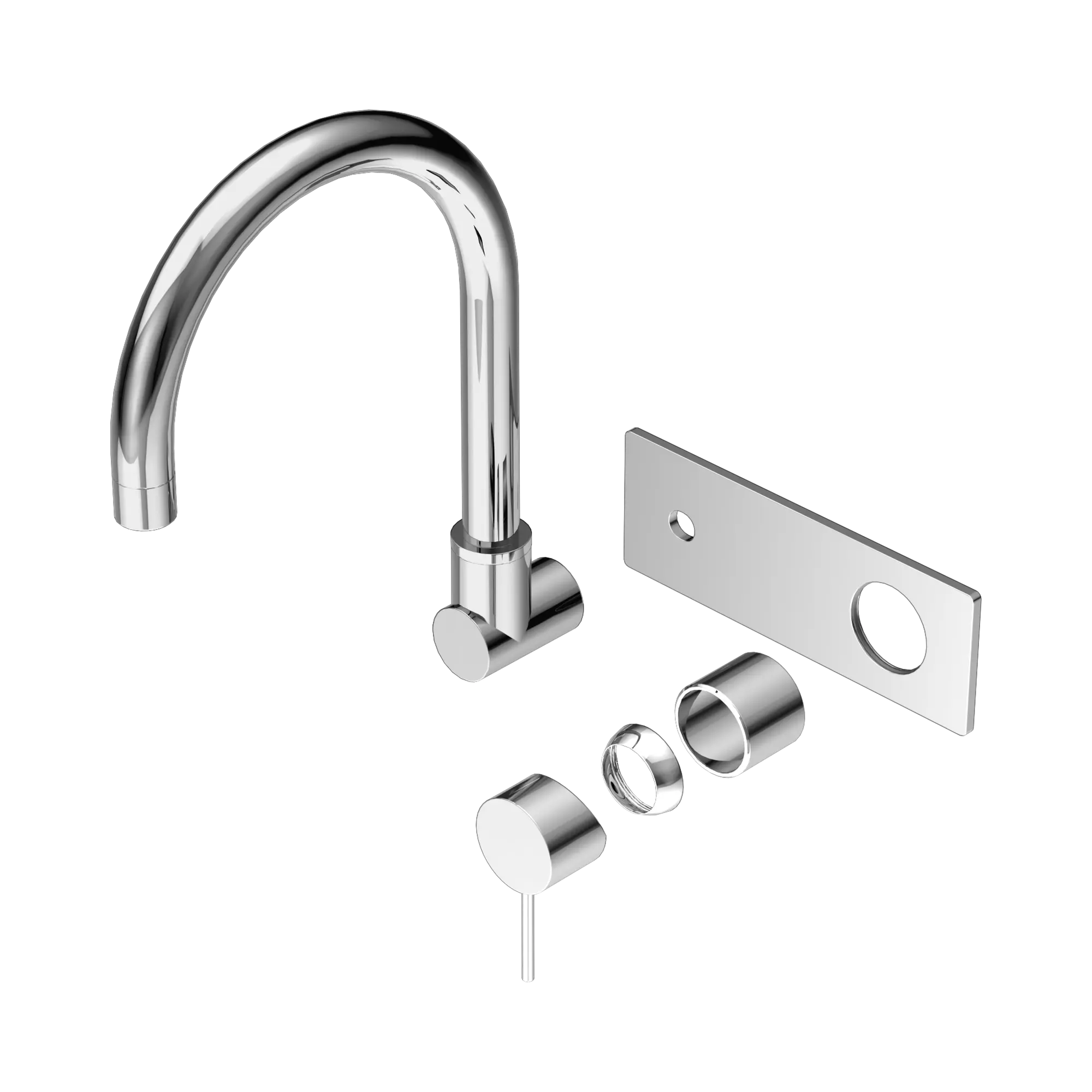 Mecca Wall Basin/Bath Mixer Swivel Spout Trim Kit Only