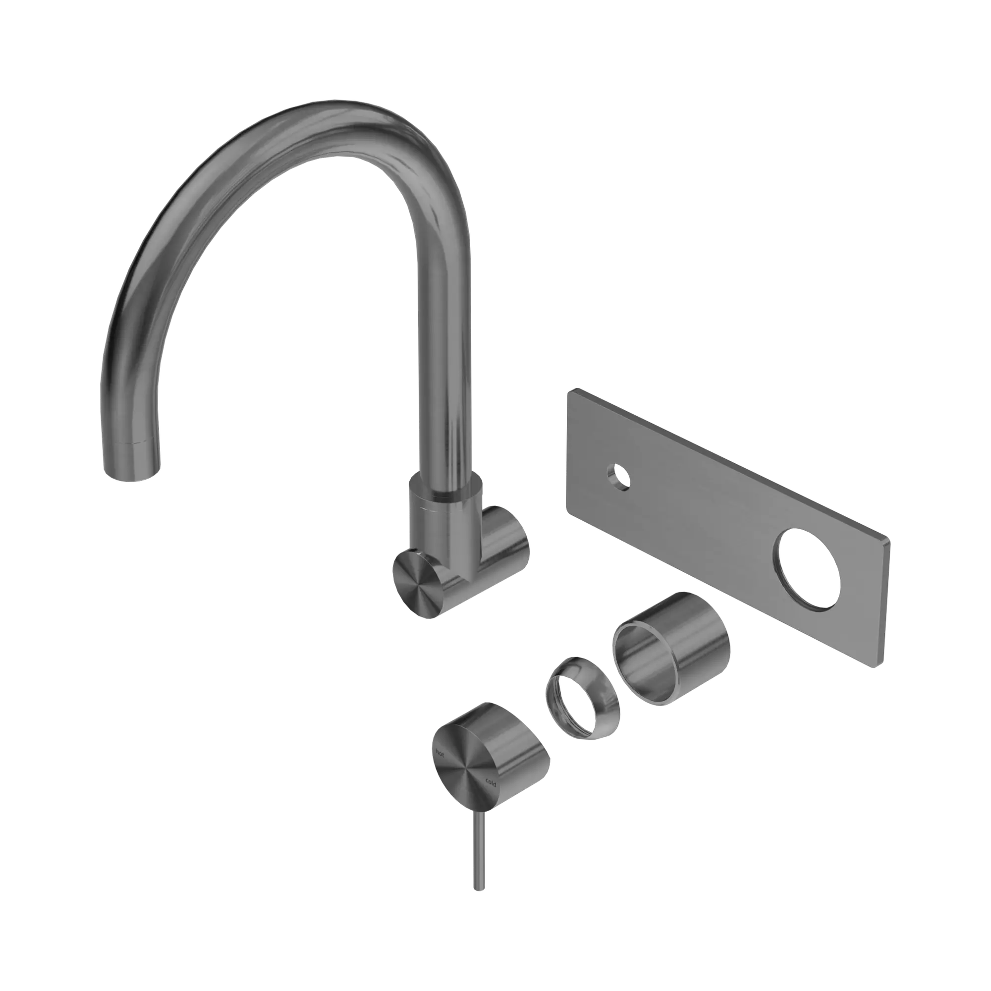 Mecca Wall Basin/Bath Mixer Swivel Spout Trim Kit Only