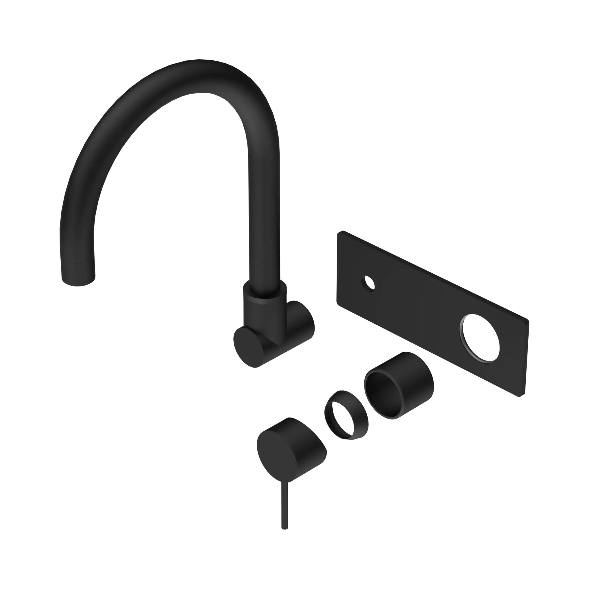 Mecca Wall Basin/Bath Mixer Swivel Spout Trim Kit Only