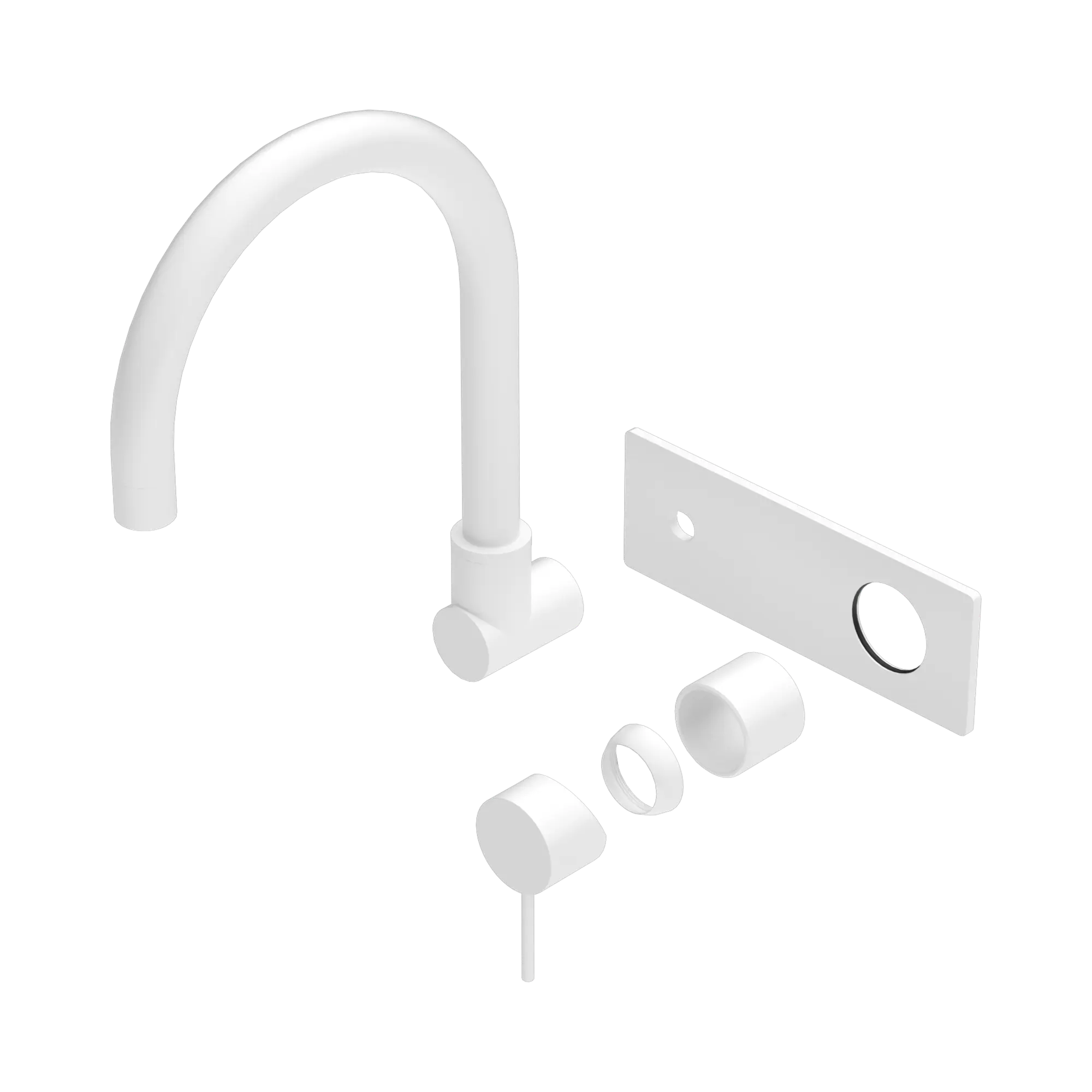 Mecca Wall Basin/Bath Mixer Swivel Spout Trim Kit Only