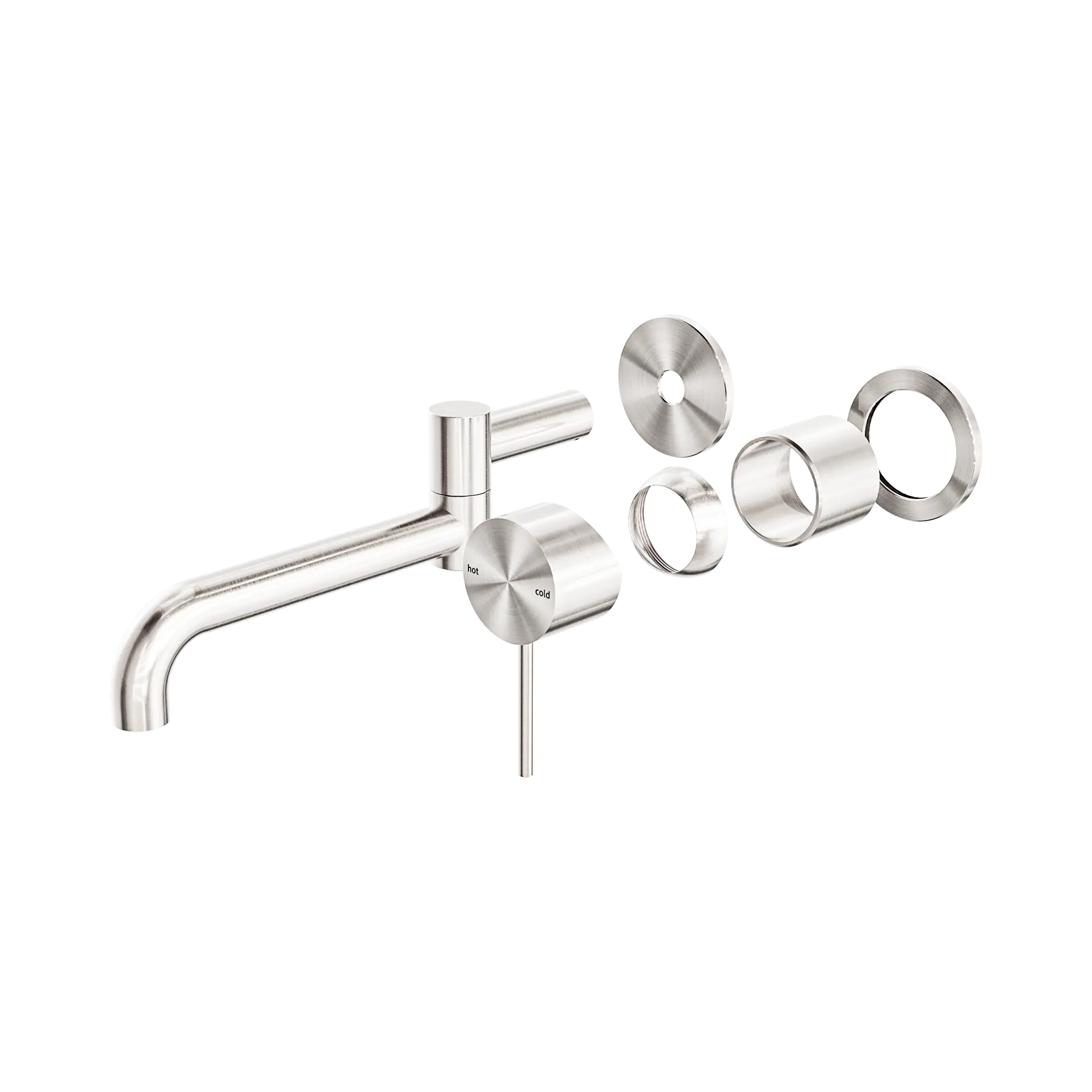 Mecca Wall Basin/Bath Mixer Swivel Spout 225mm Trim Kit Only