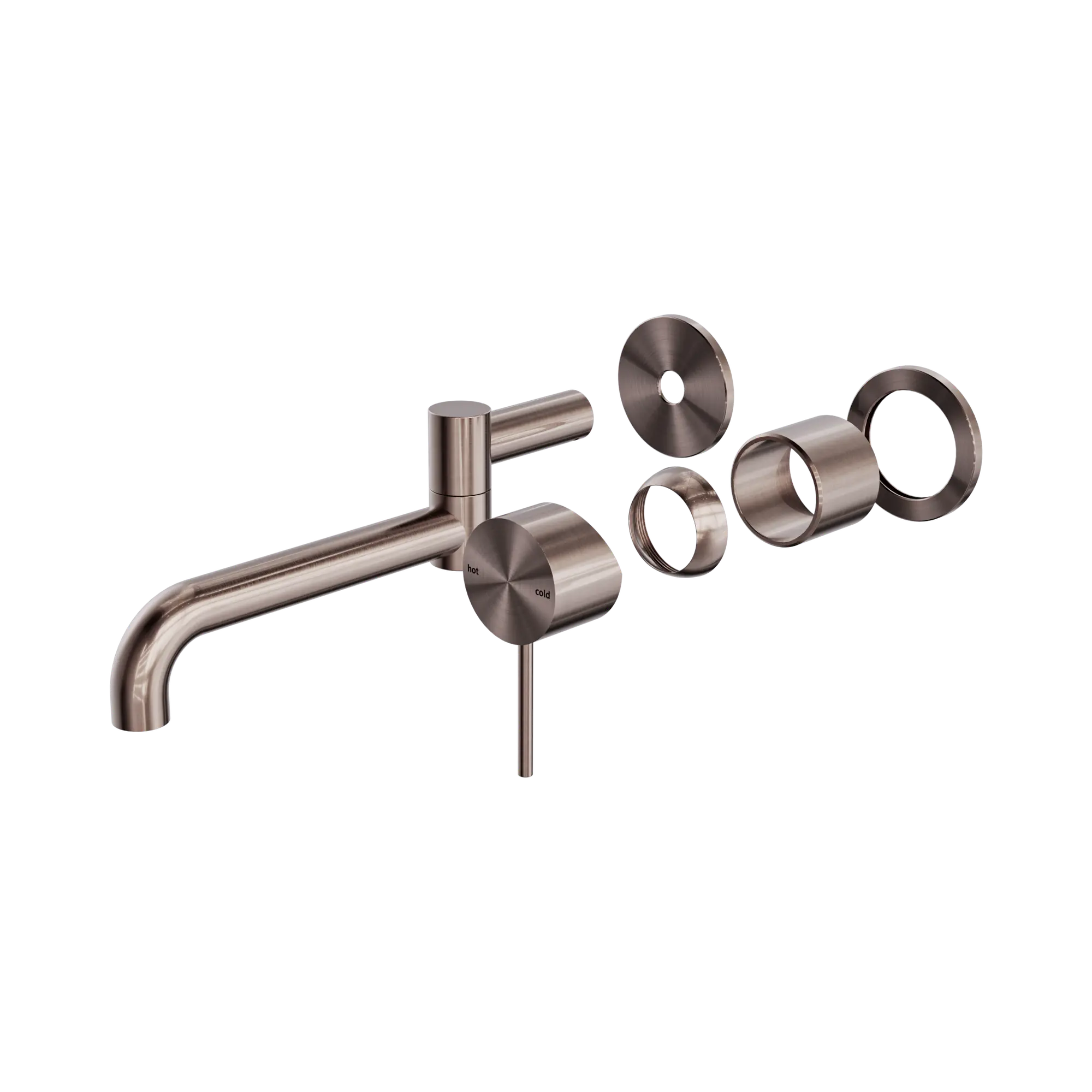 Mecca Wall Basin/Bath Mixer Swivel Spout 225mm Trim Kit Only