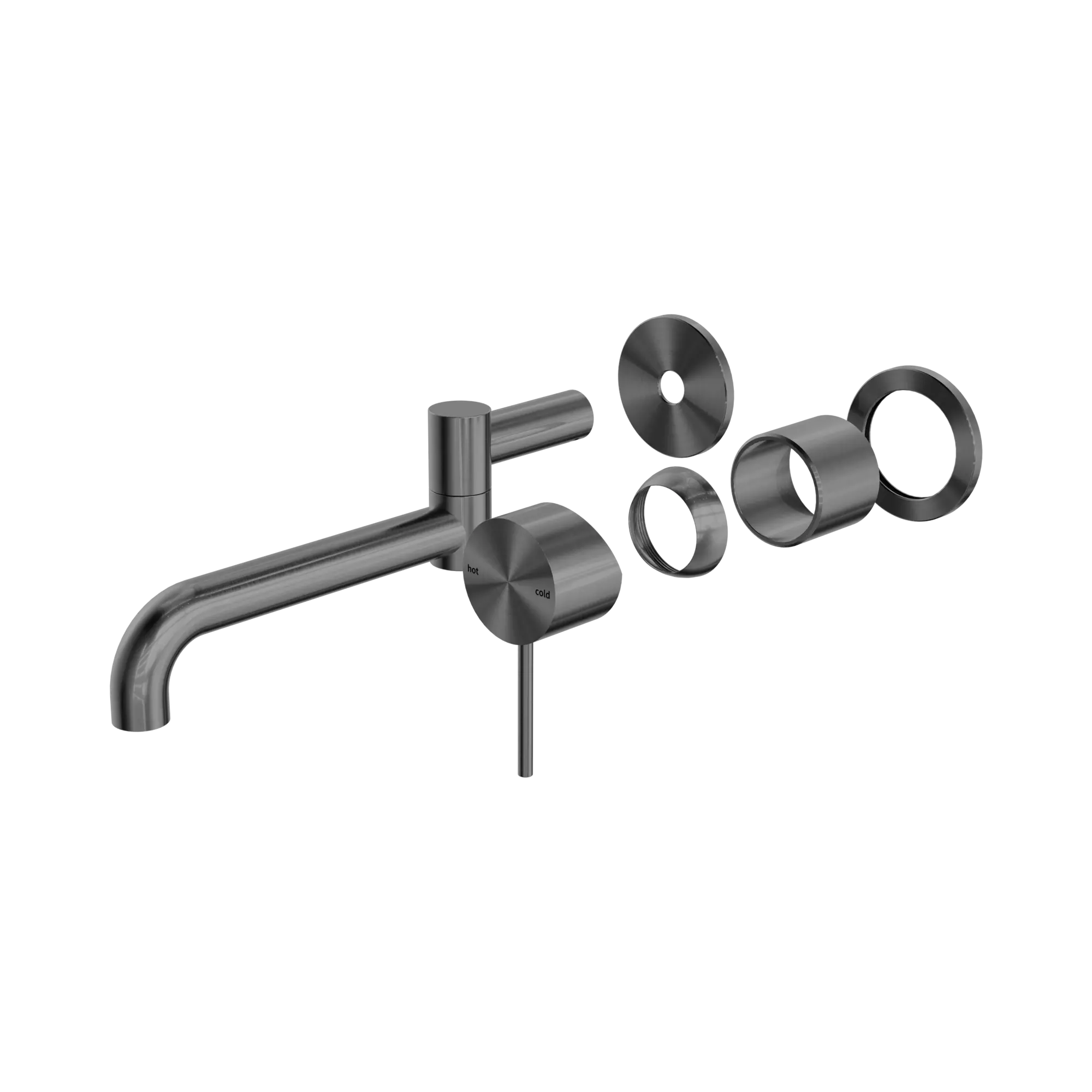 Mecca Wall Basin/Bath Mixer Swivel Spout 225mm Trim Kit Only