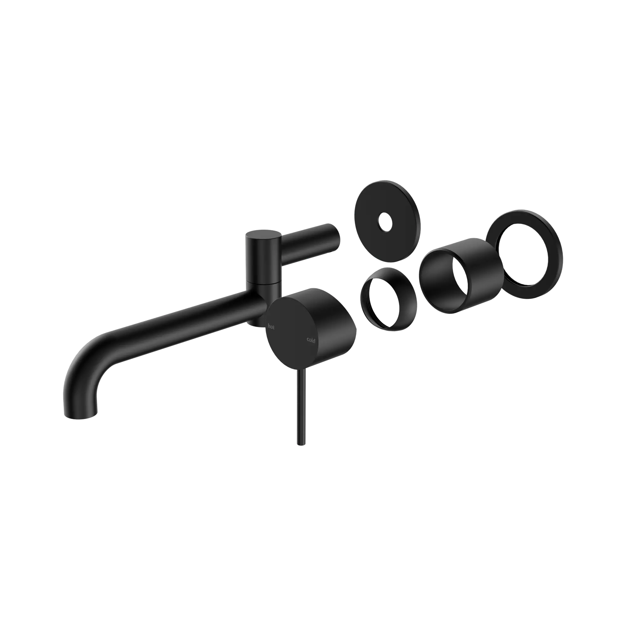 Mecca Wall Basin/Bath Mixer Swivel Spout 225mm Trim Kit Only