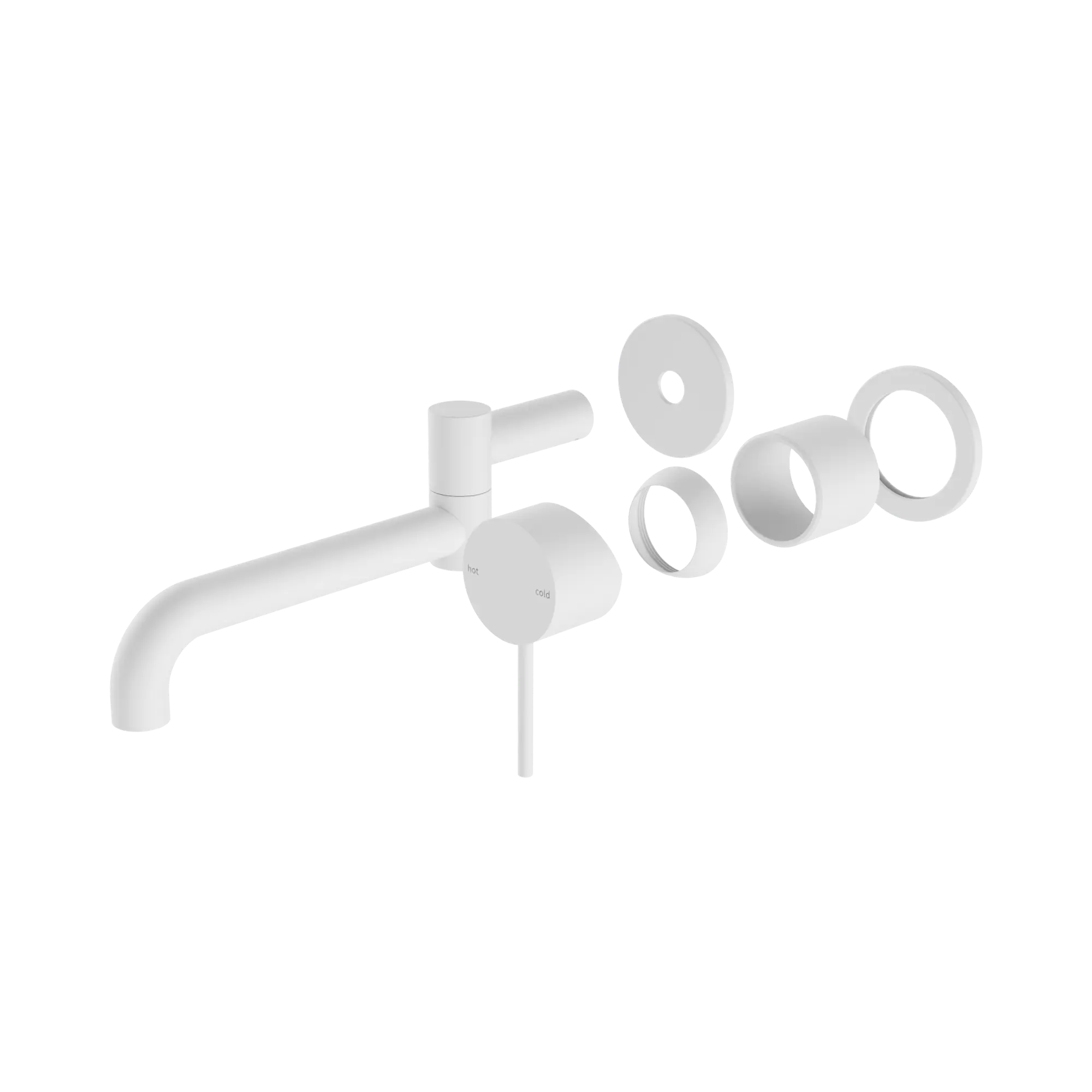 Mecca Wall Basin/Bath Mixer Swivel Spout 225mm Trim Kit Only