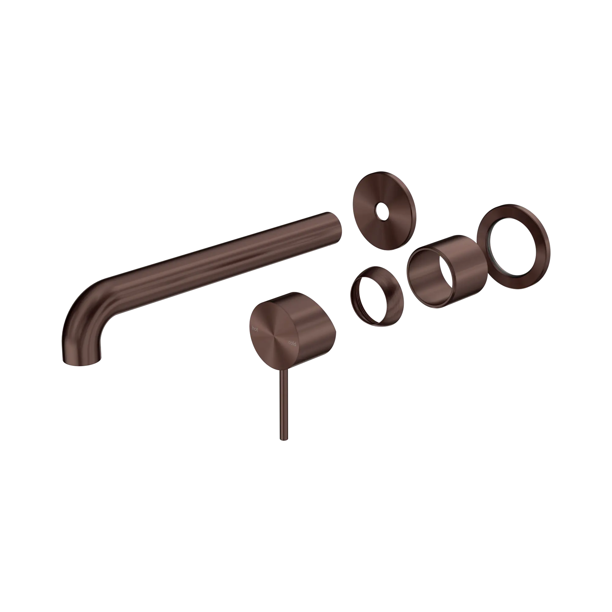 Mecca Wall Basin/Bath Mixer Separate Back Plate 230mm Trim Kit Only