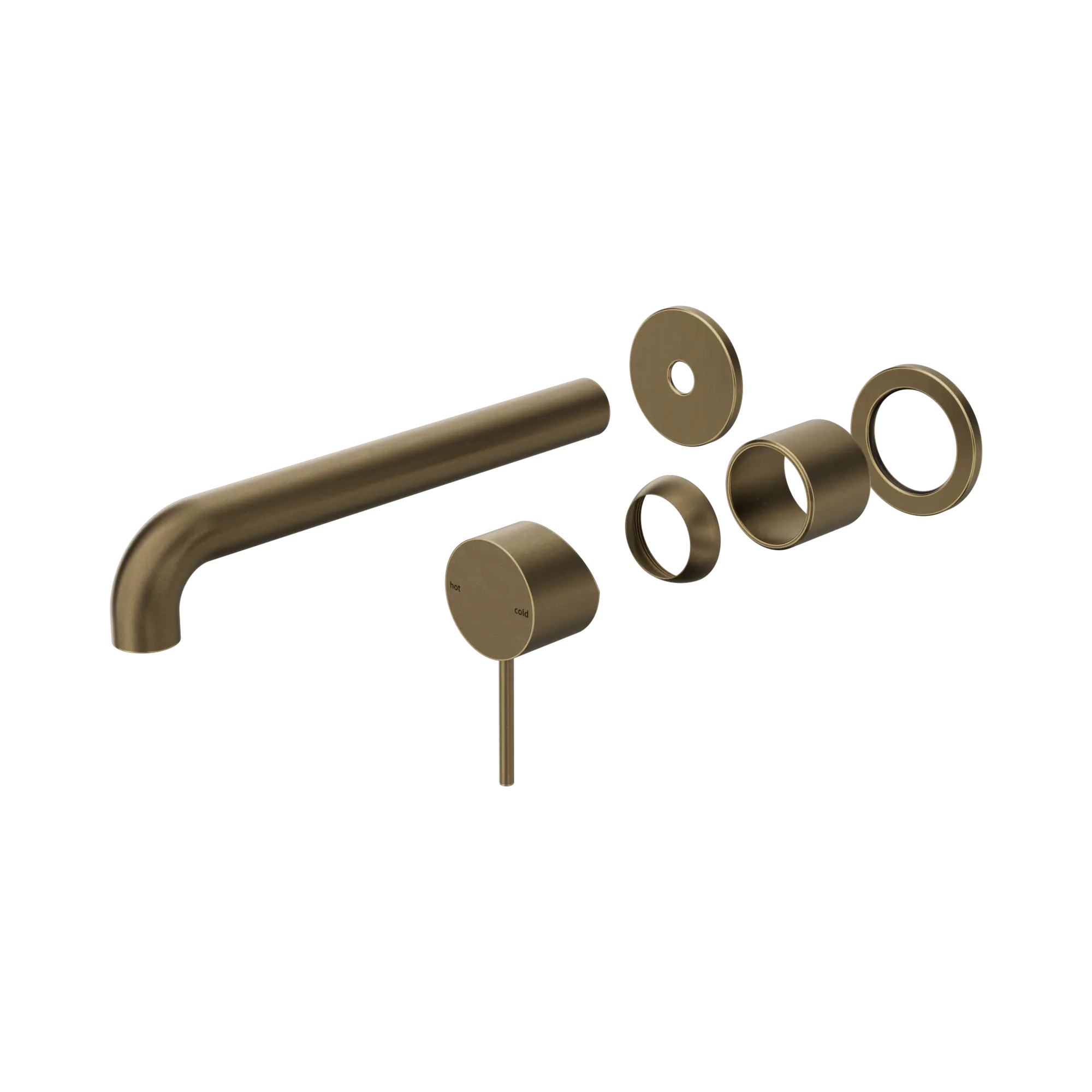 Mecca Wall Basin/Bath Mixer Separate Back Plate 230mm Trim Kit Only