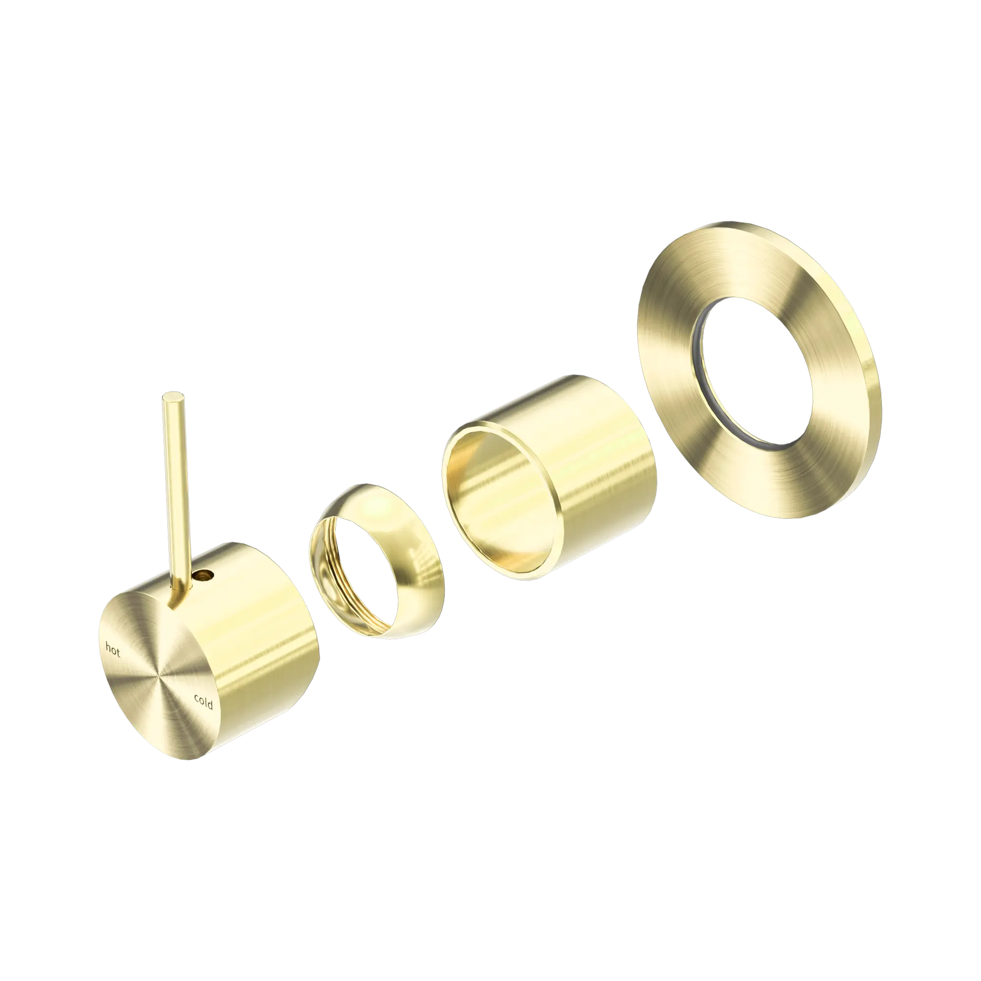 Mecca Shower Mixer Handle Up 80mm Plate Trim Kit Only
