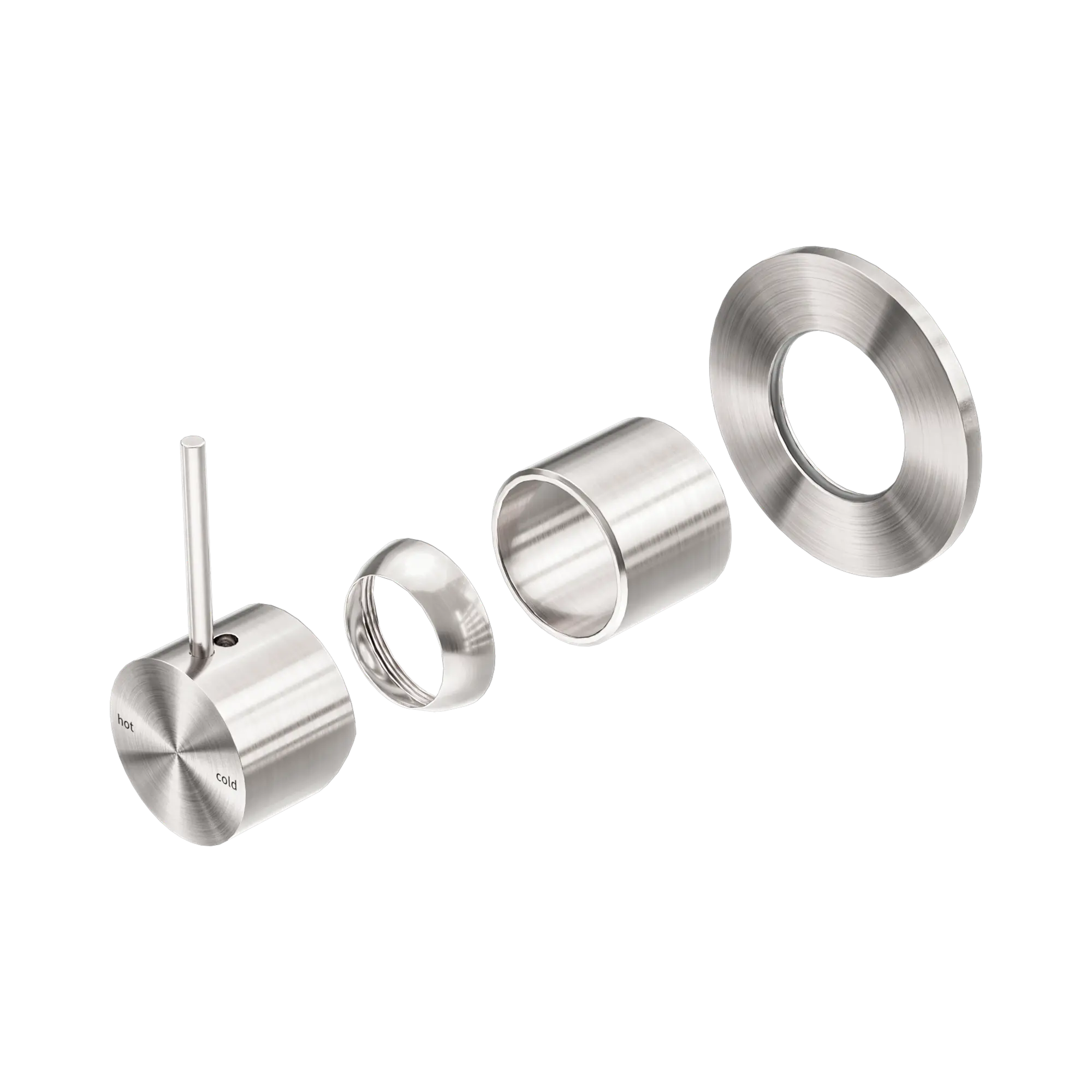 Mecca Shower Mixer Handle Up 80mm Plate Trim Kit Only