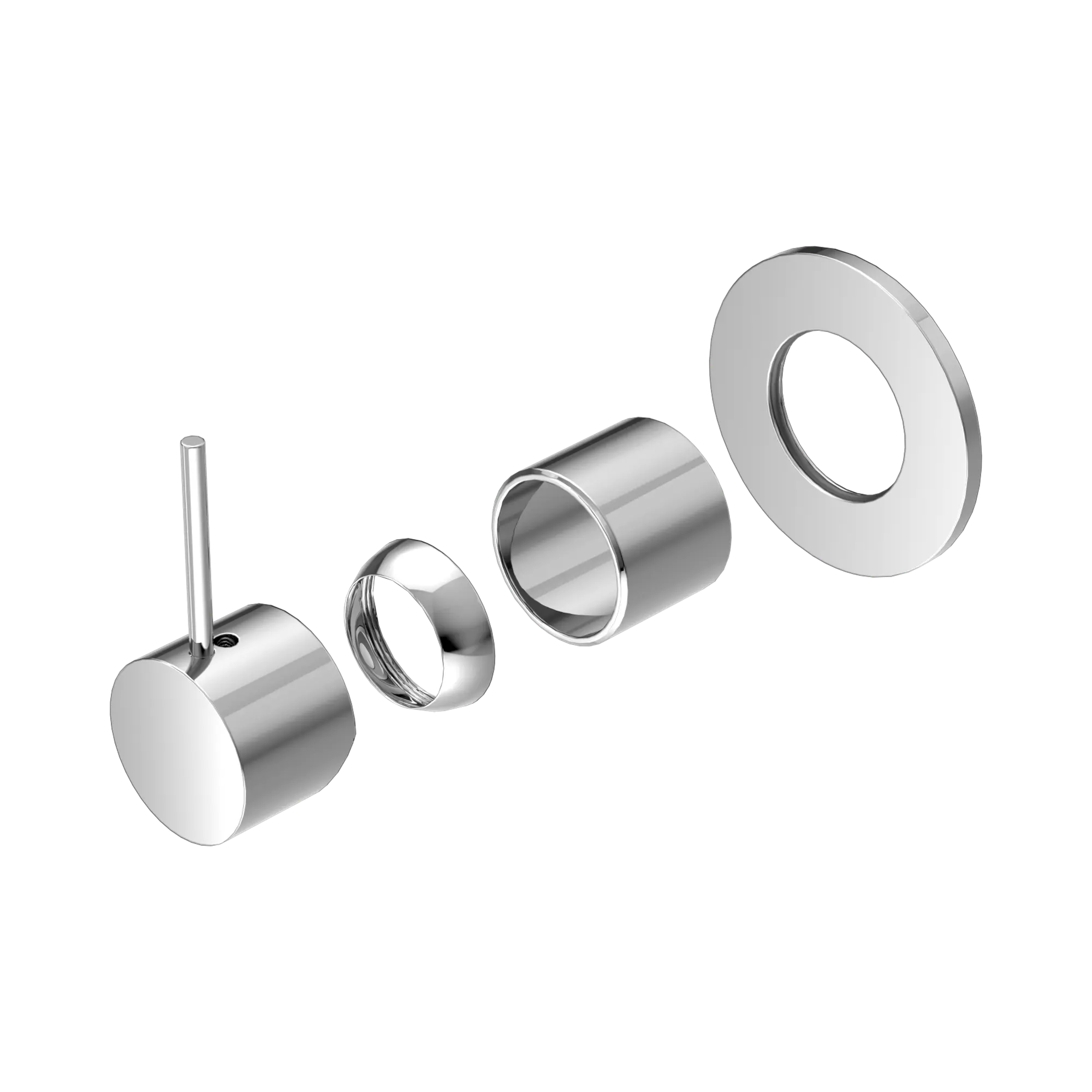 Mecca Shower Mixer Handle Up 80mm Plate Trim Kit Only