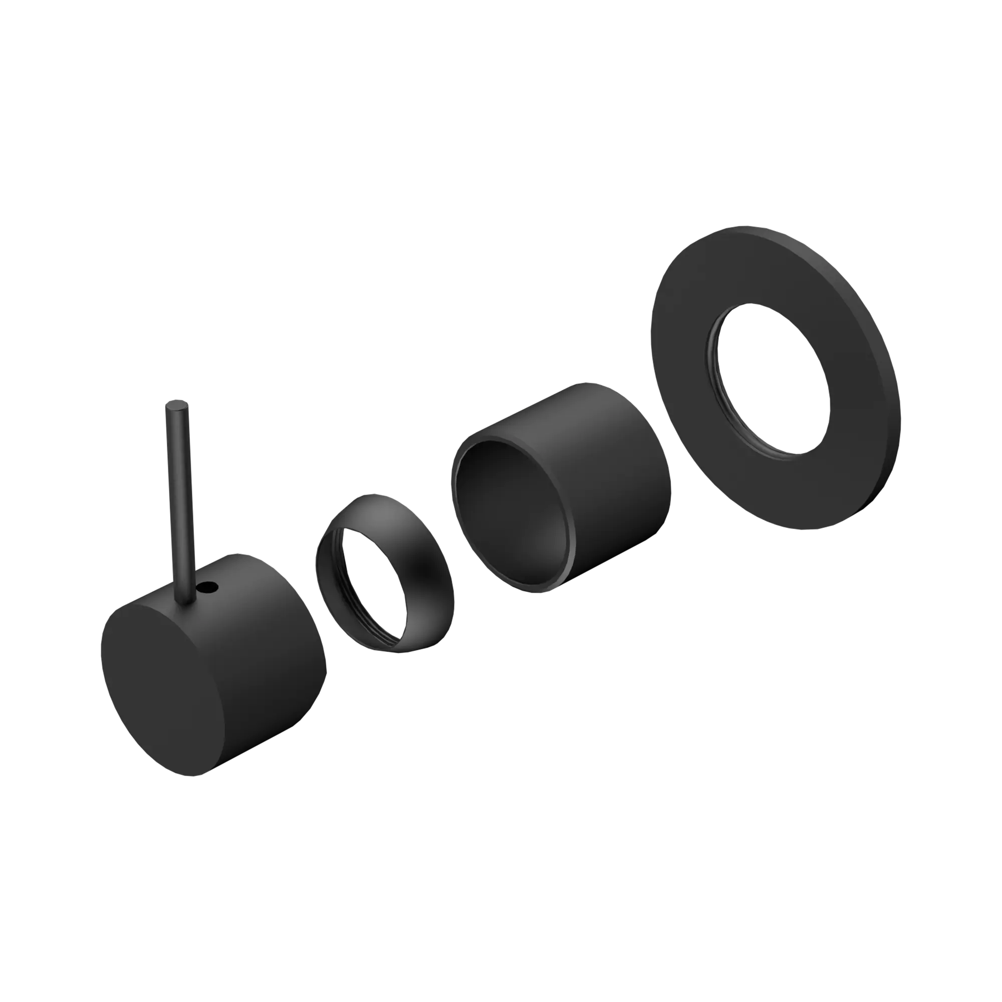 Mecca Shower Mixer Handle Up 80mm Plate Trim Kit Only