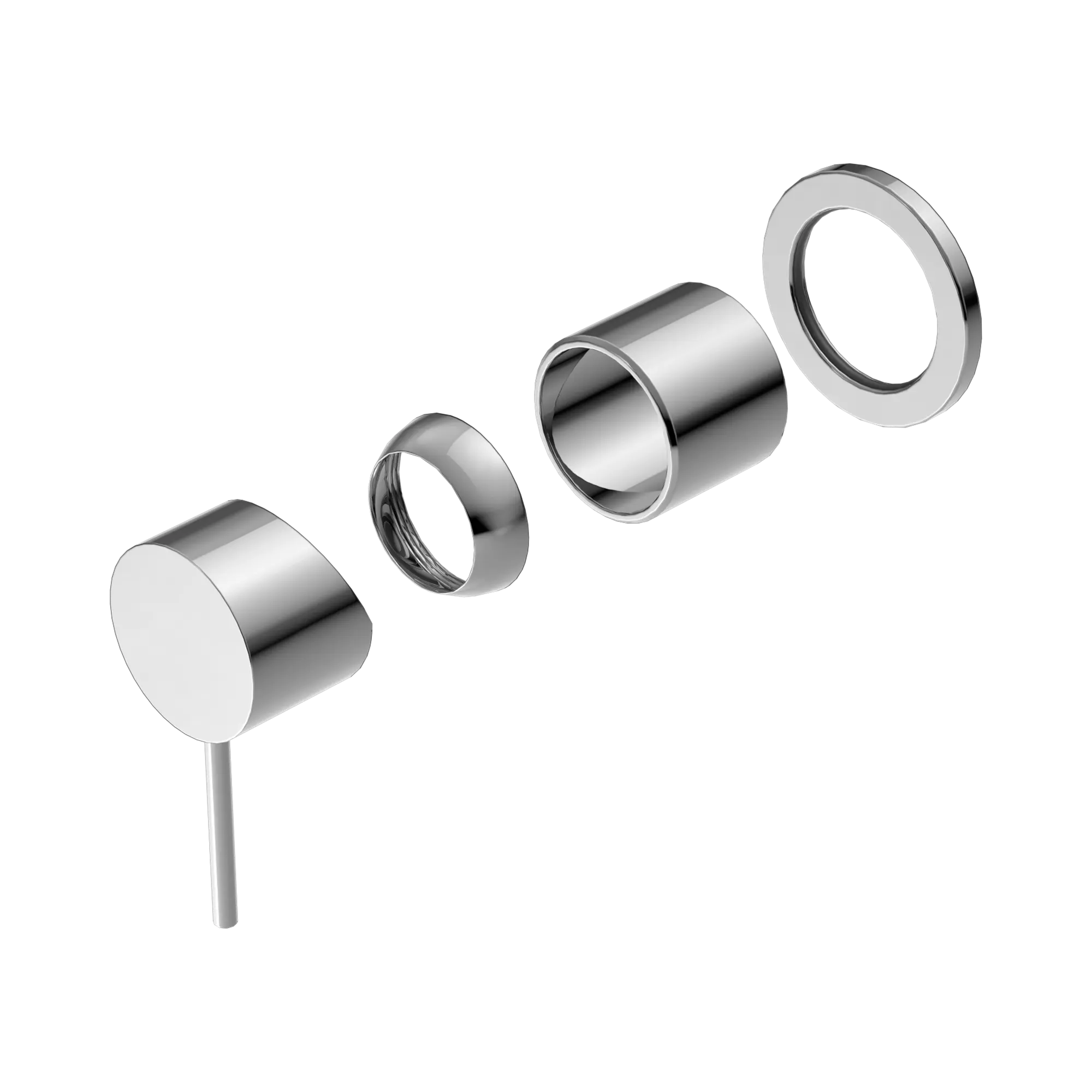 Mecca Shower Mixer 60mm Plate Trim Kit Only