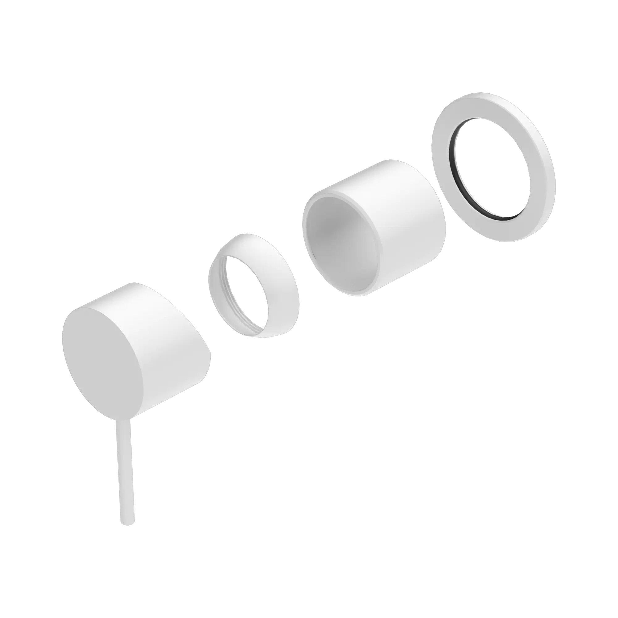 Mecca Shower Mixer 60mm Plate Trim Kit Only