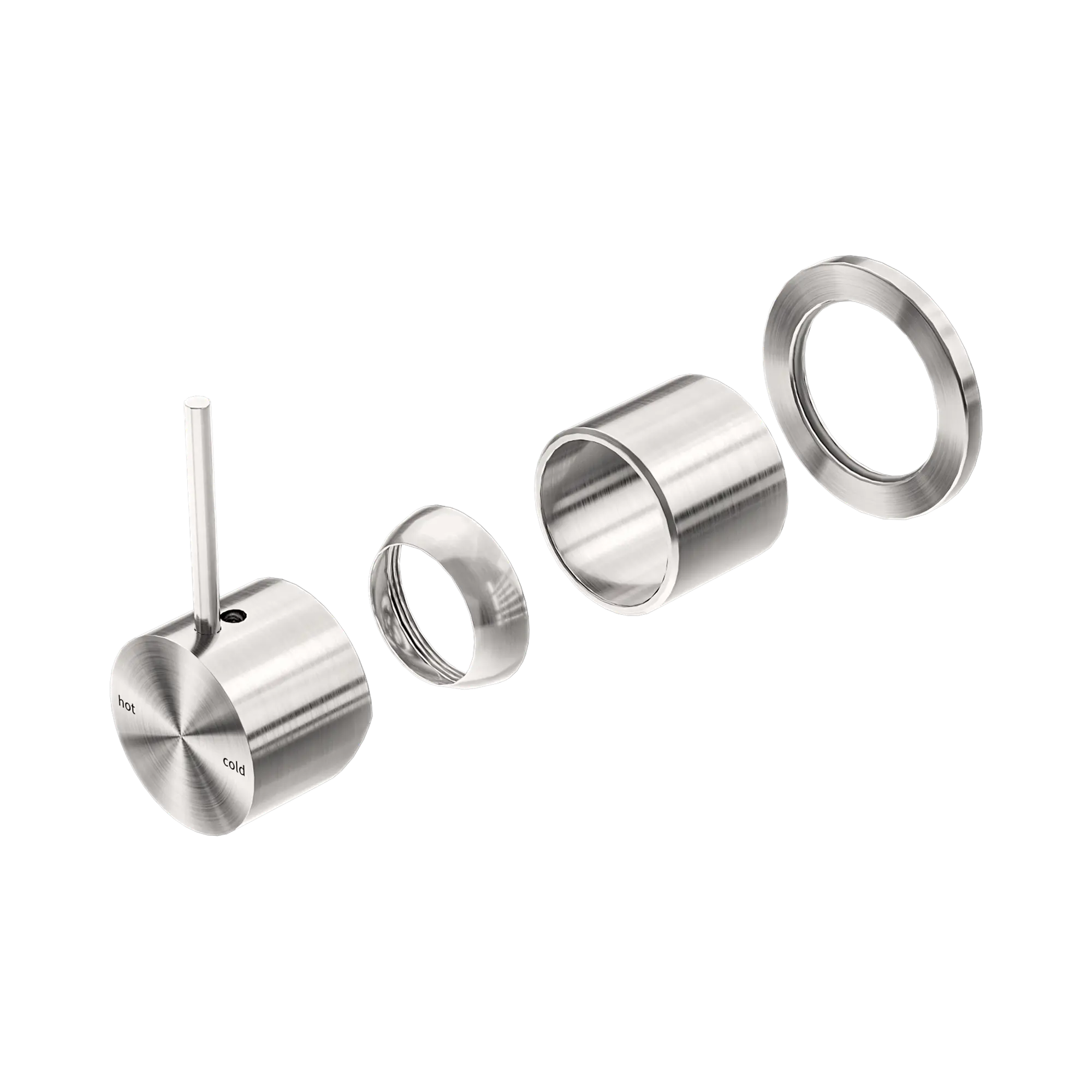 Mecca Shower Mixer 60mm Handle Up Plate Trim Kit Only