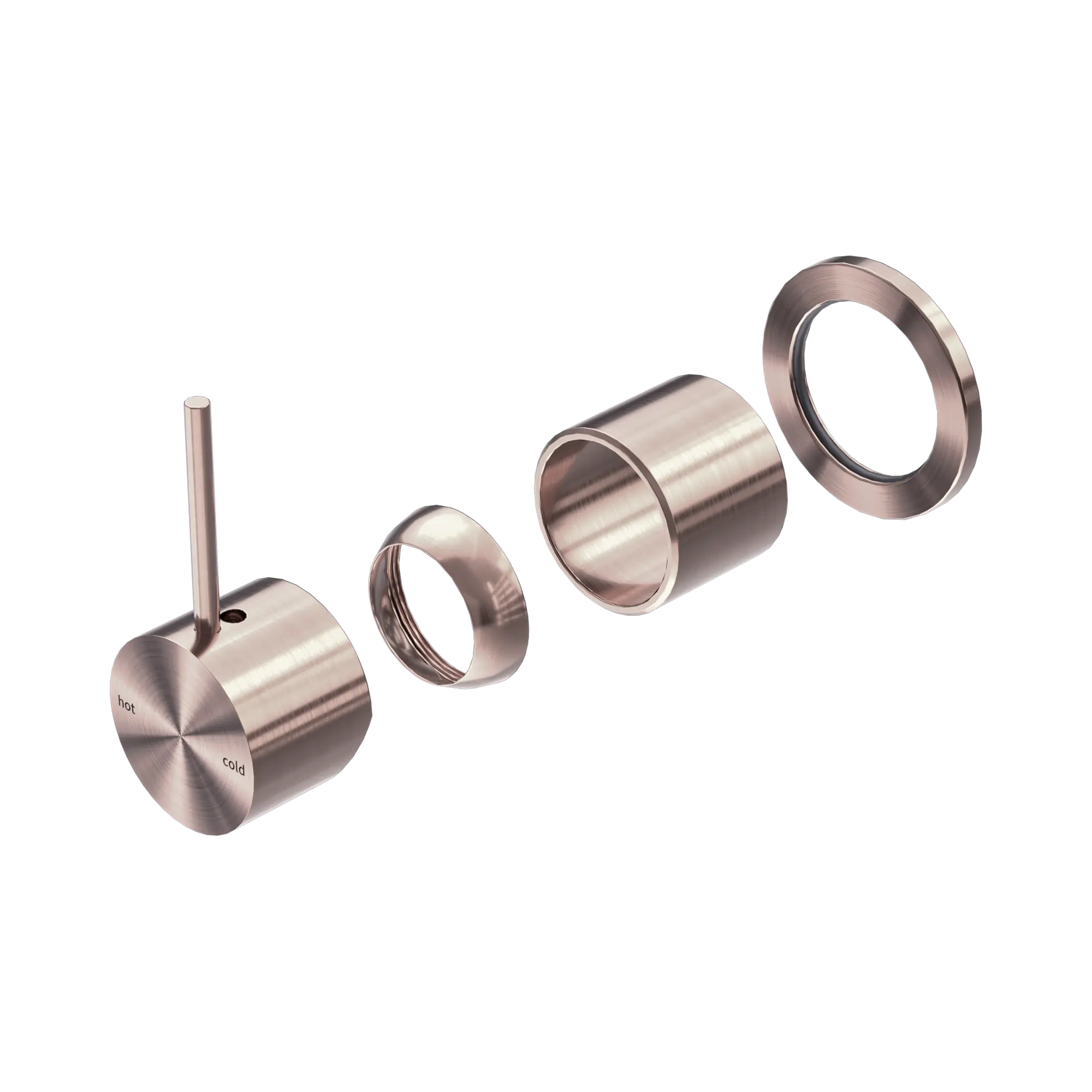 Mecca Shower Mixer 60mm Handle Up Plate Trim Kit Only