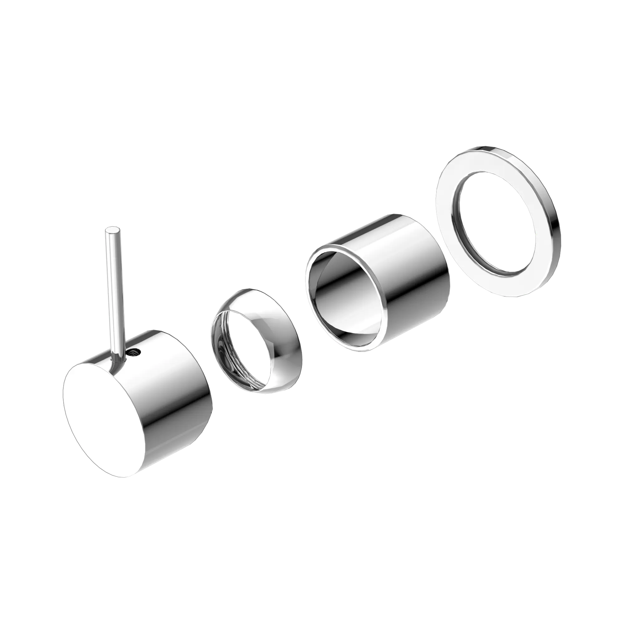 Mecca Shower Mixer 60mm Handle Up Plate Trim Kit Only