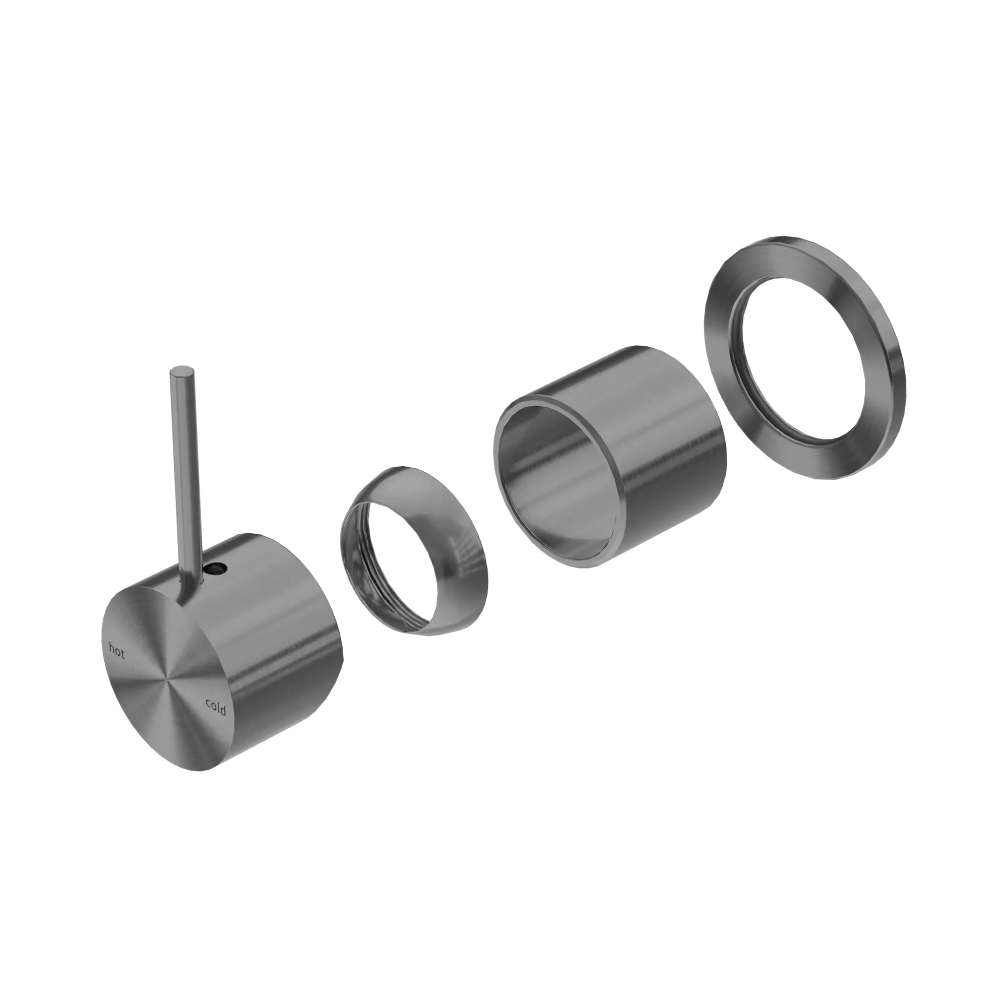 Mecca Shower Mixer 60mm Handle Up Plate Trim Kit Only