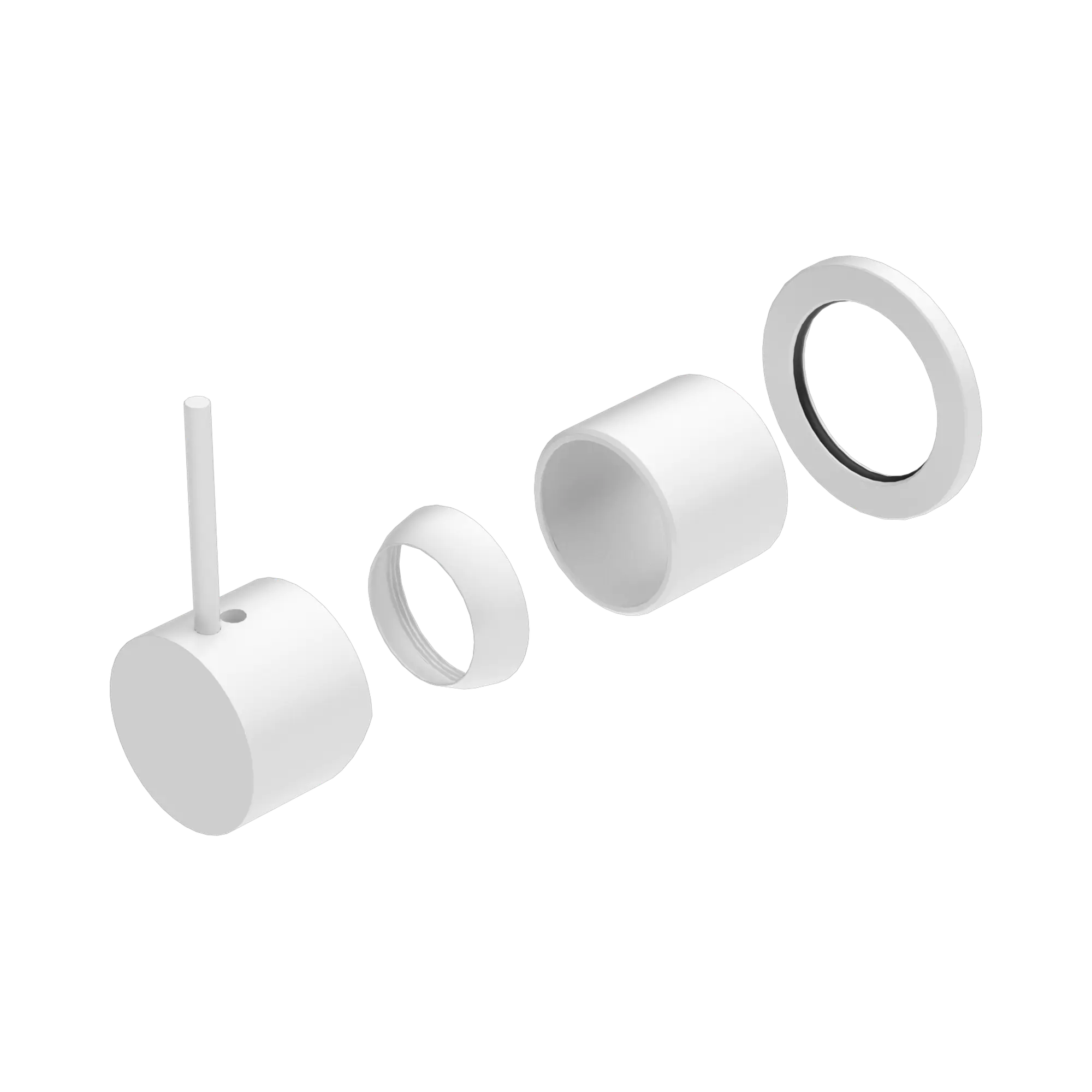 Mecca Shower Mixer 60mm Handle Up Plate Trim Kit Only