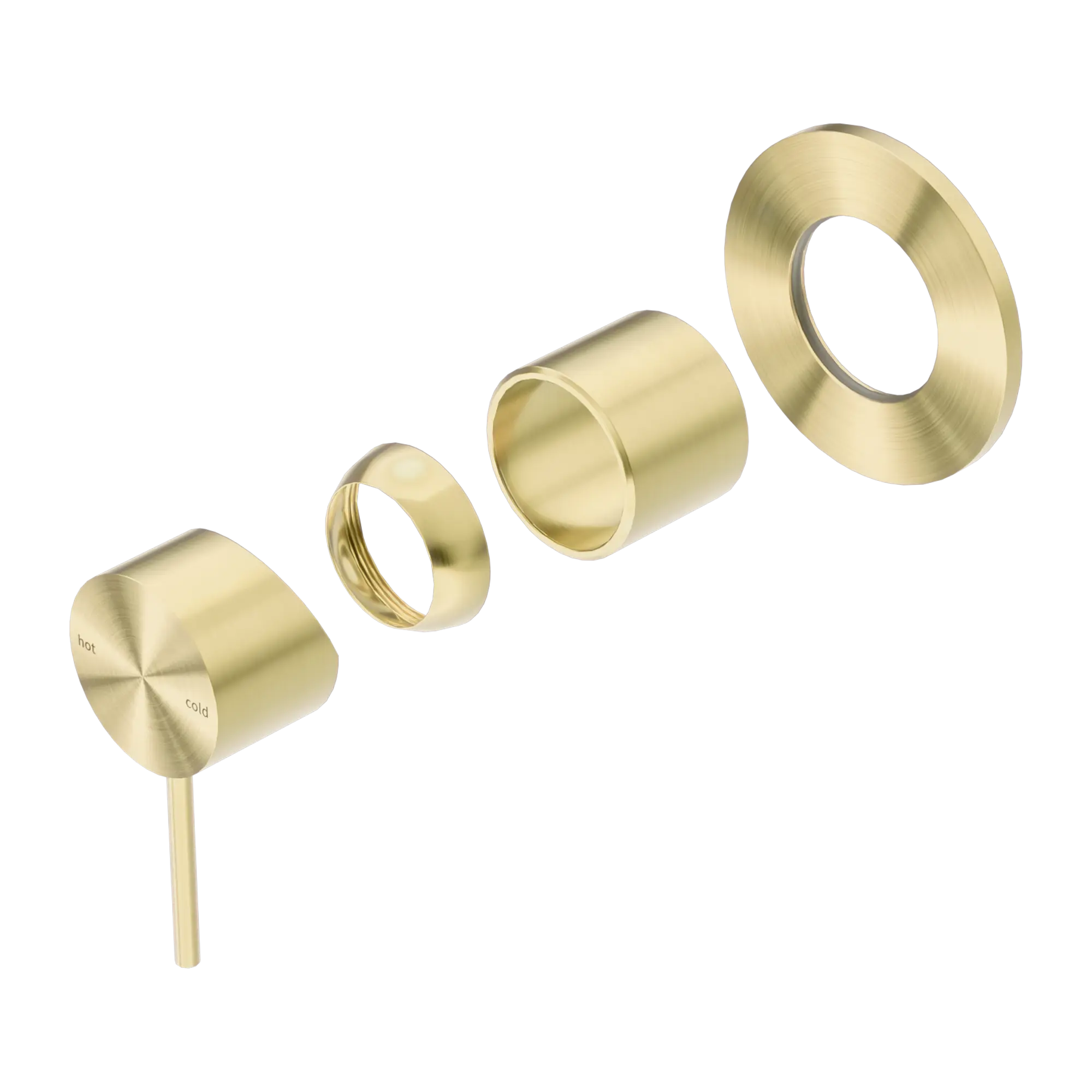 Mecca Shower Mixer 80mm Plate Trim Kit Only