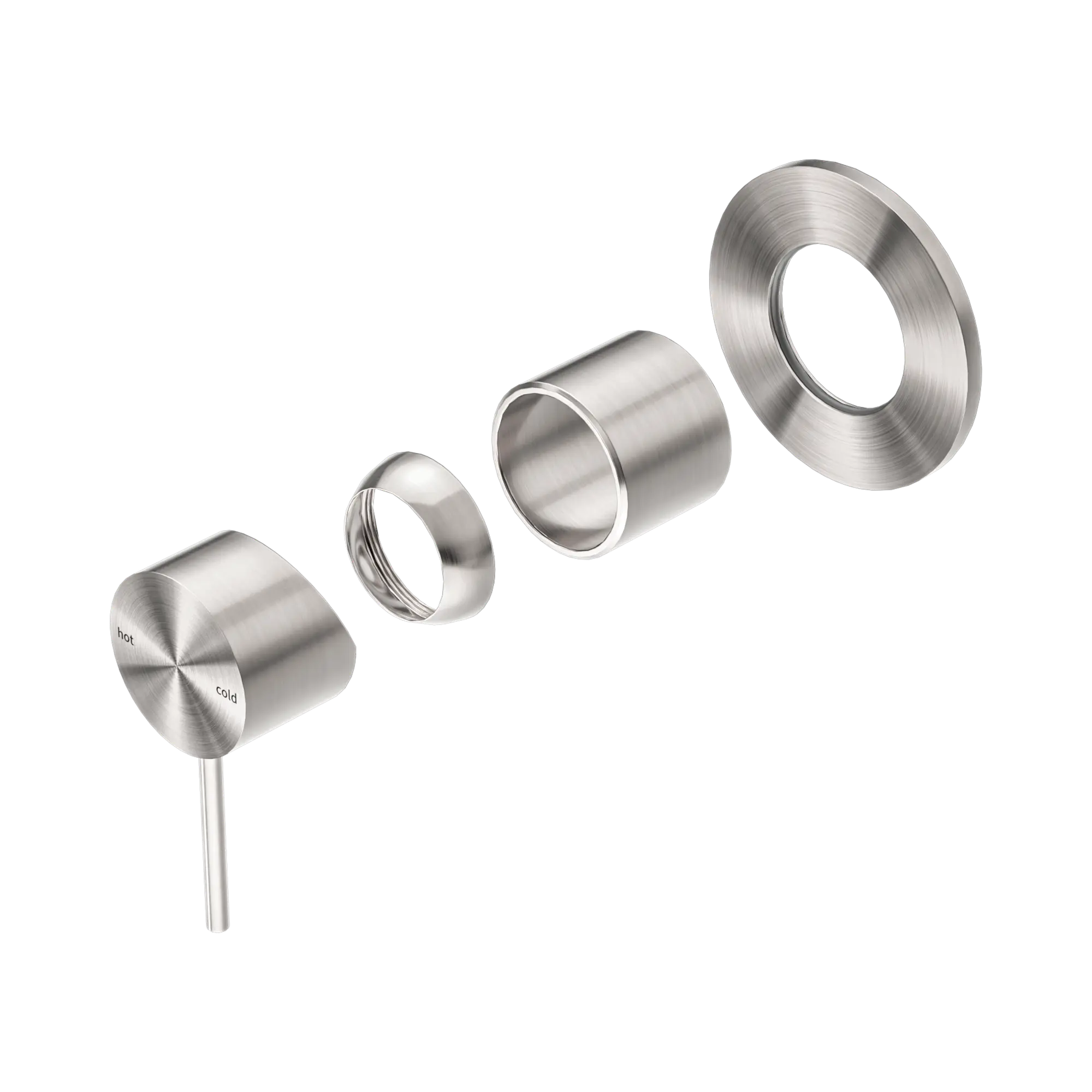 Mecca Shower Mixer 80mm Plate Trim Kit Only