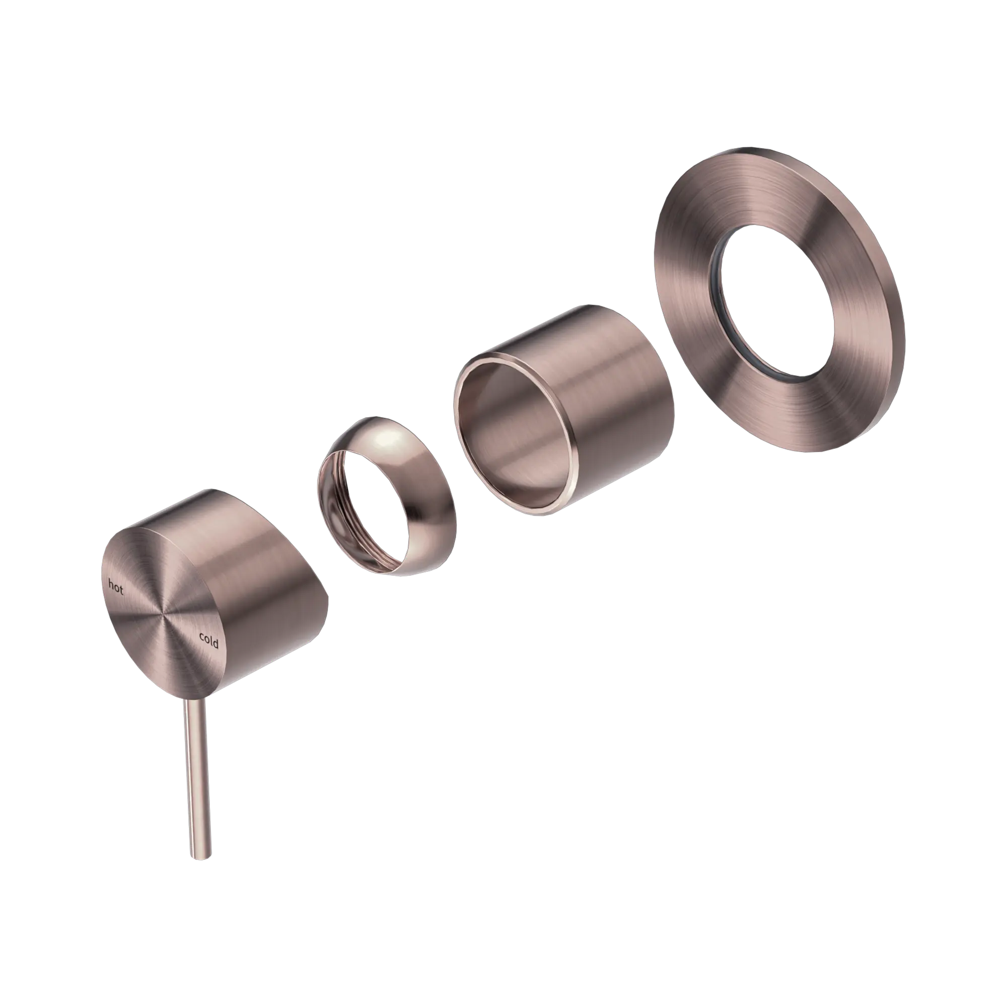 Mecca Shower Mixer 80mm Plate Trim Kit Only