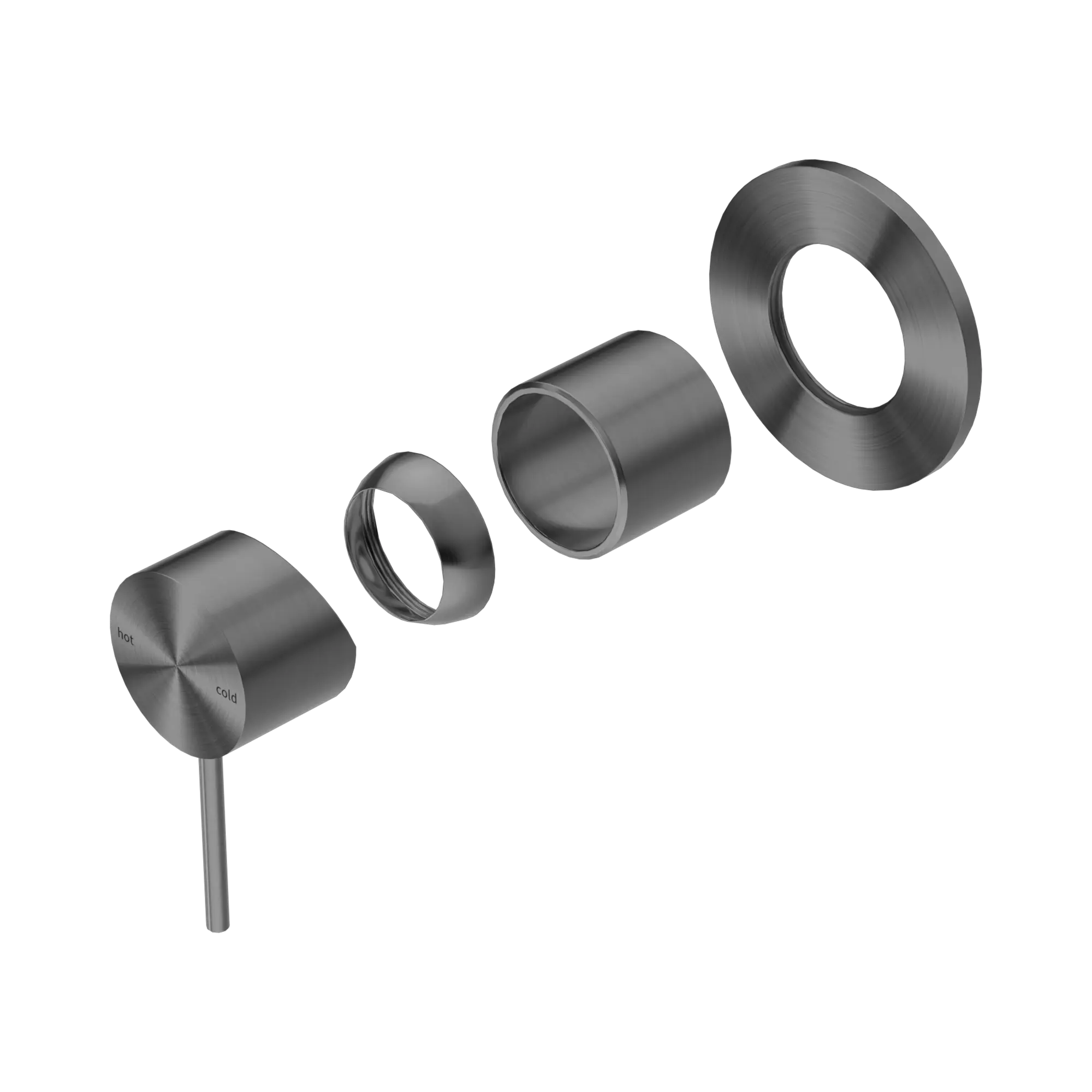 Mecca Shower Mixer 80mm Plate Trim Kit Only