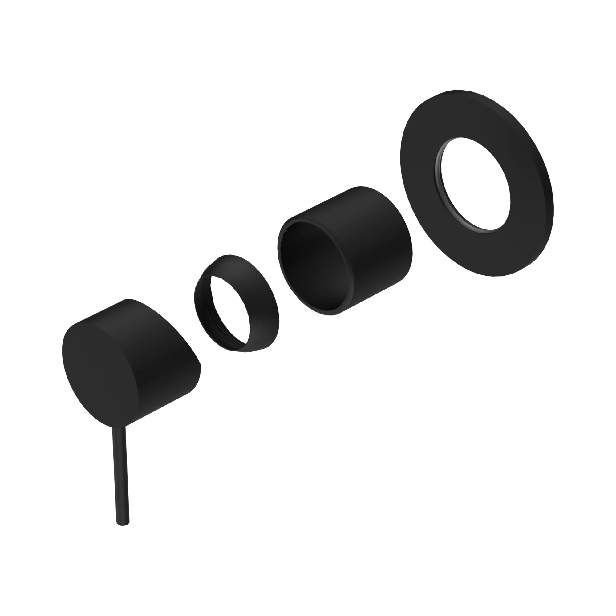 Mecca Shower Mixer 80mm Plate Trim Kit Only