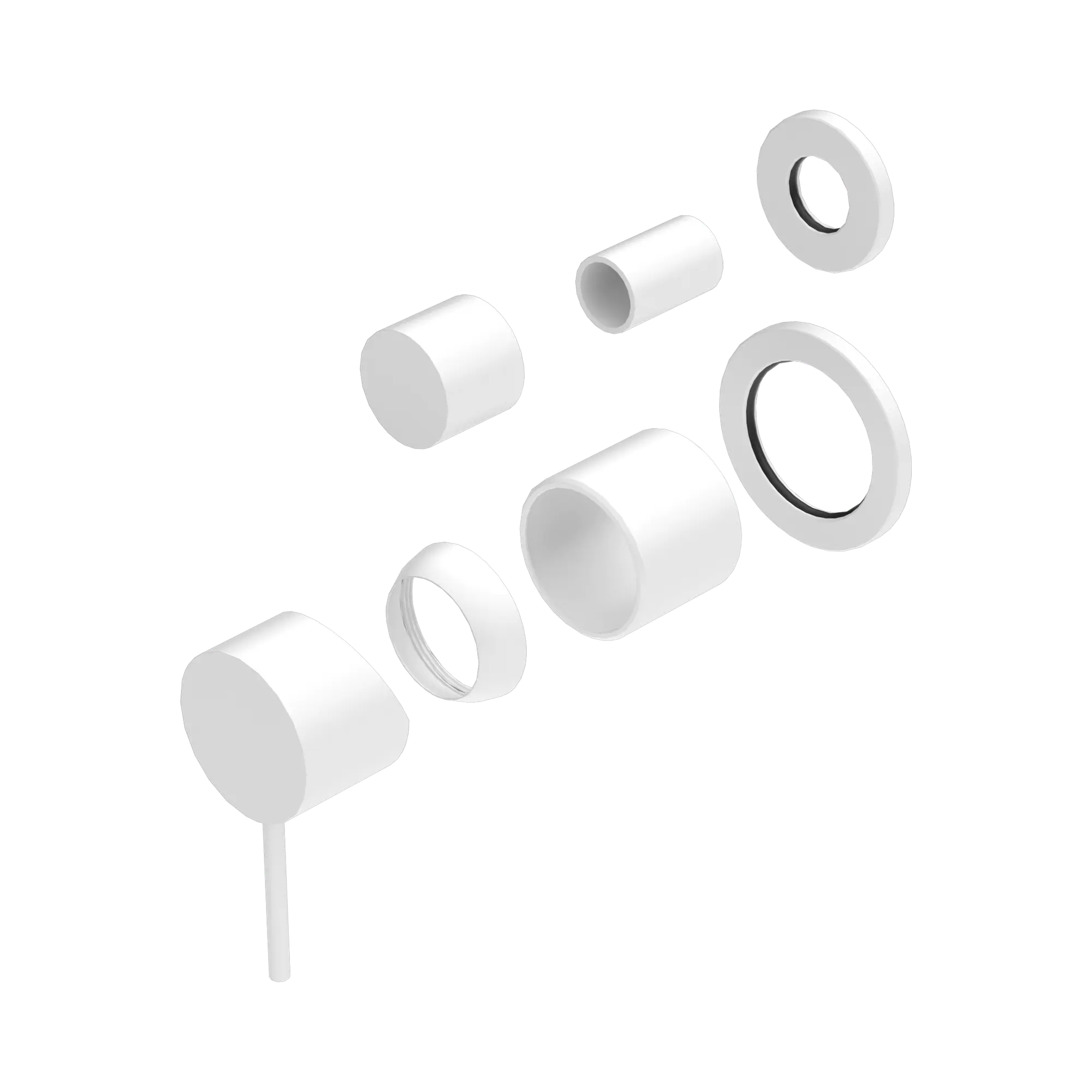 Mecca Shower Mixer With Diverter Separate Back Plate Trim Kit Only