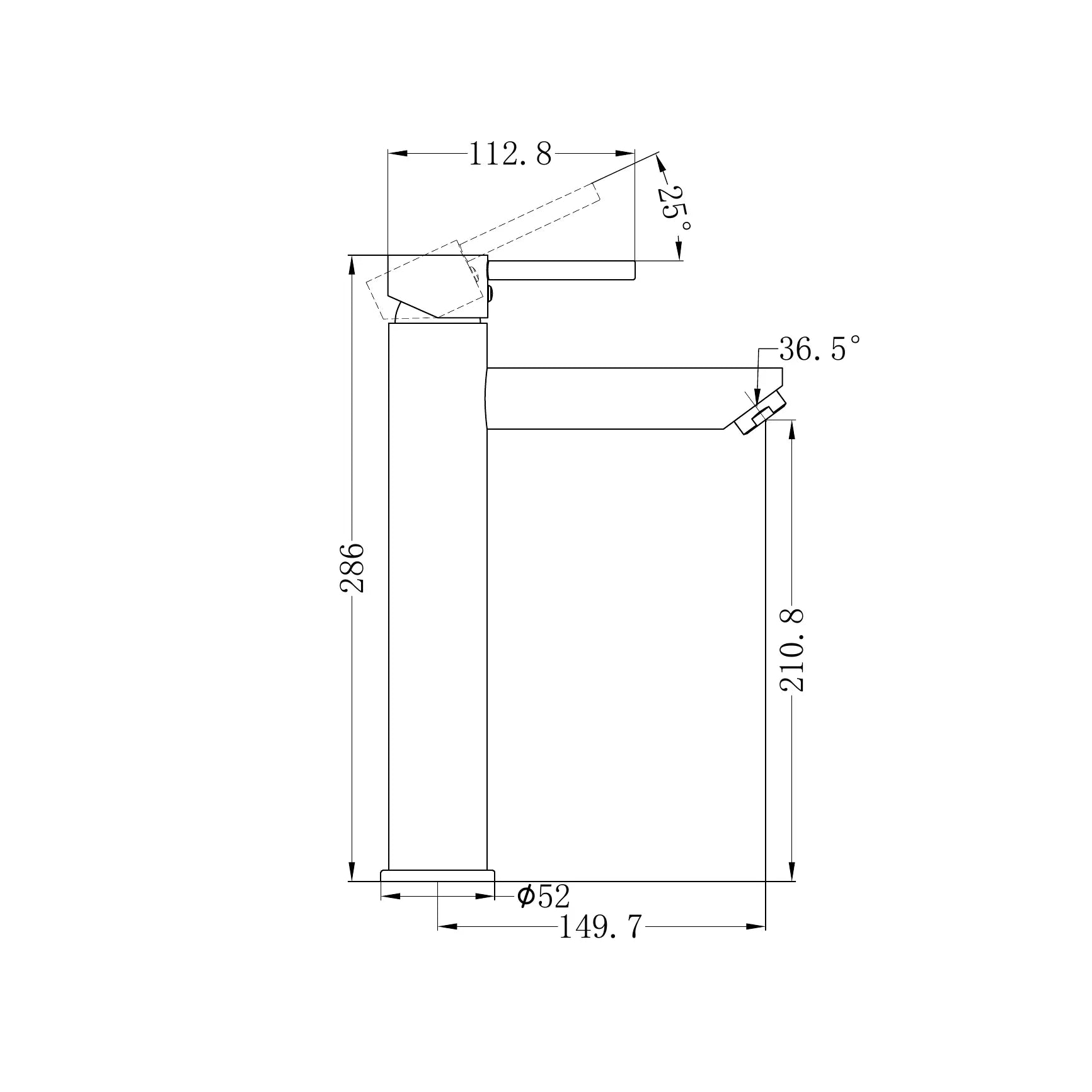 Dolce Tall Basin Mixer