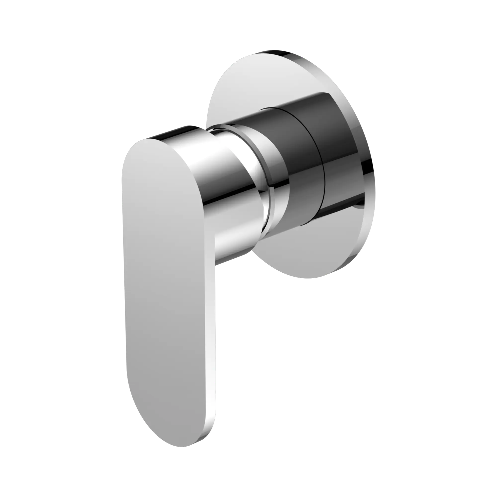 Ecco Shower Mixer 80mm Round Plate