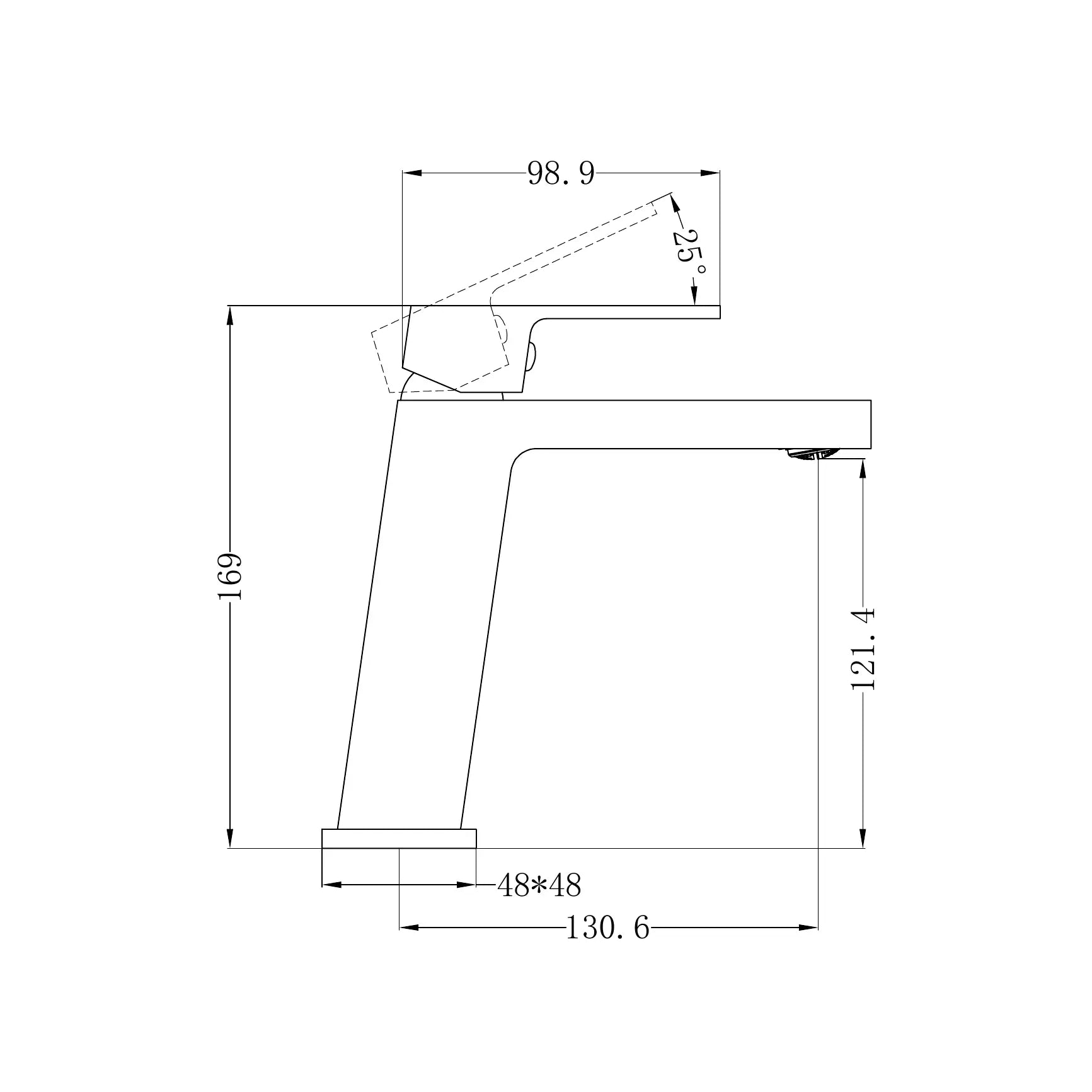 Celia Basin Mixer Angle Spout
