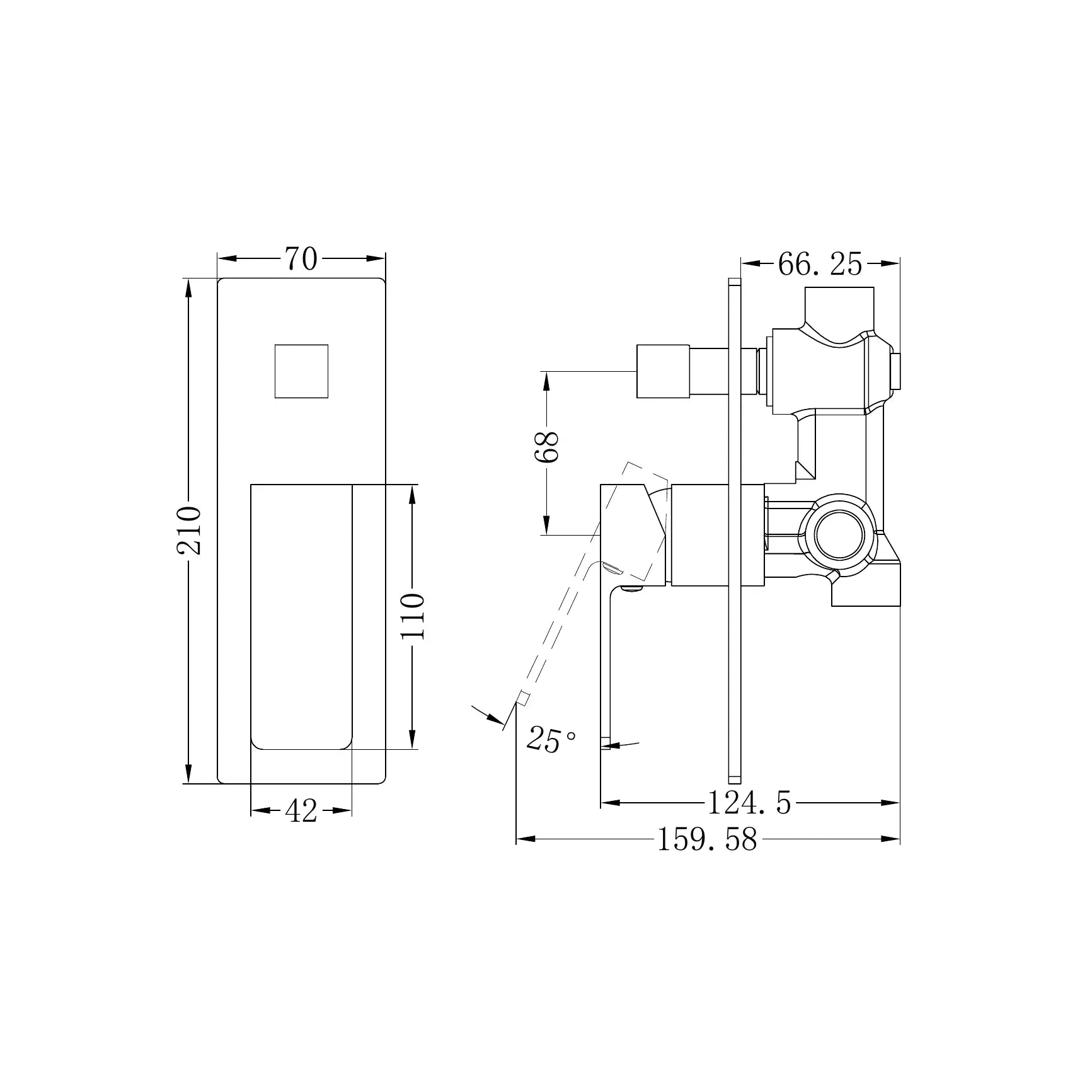 Celia Shower Mixer With Diverter