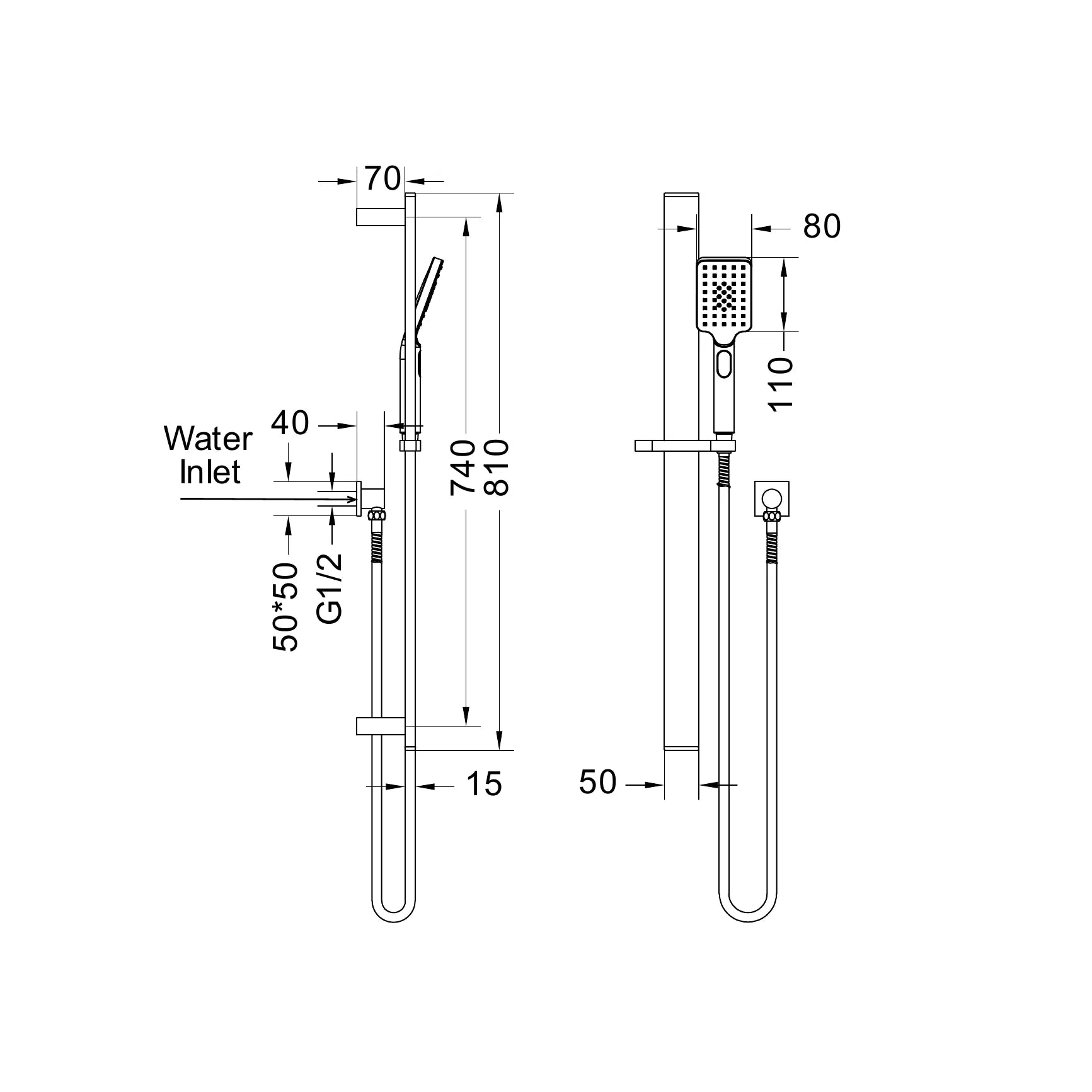 Celia New Shower Rail