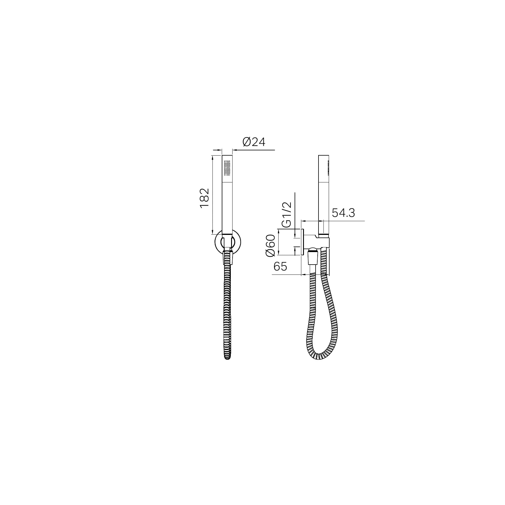 Slim Shower On Bracket II