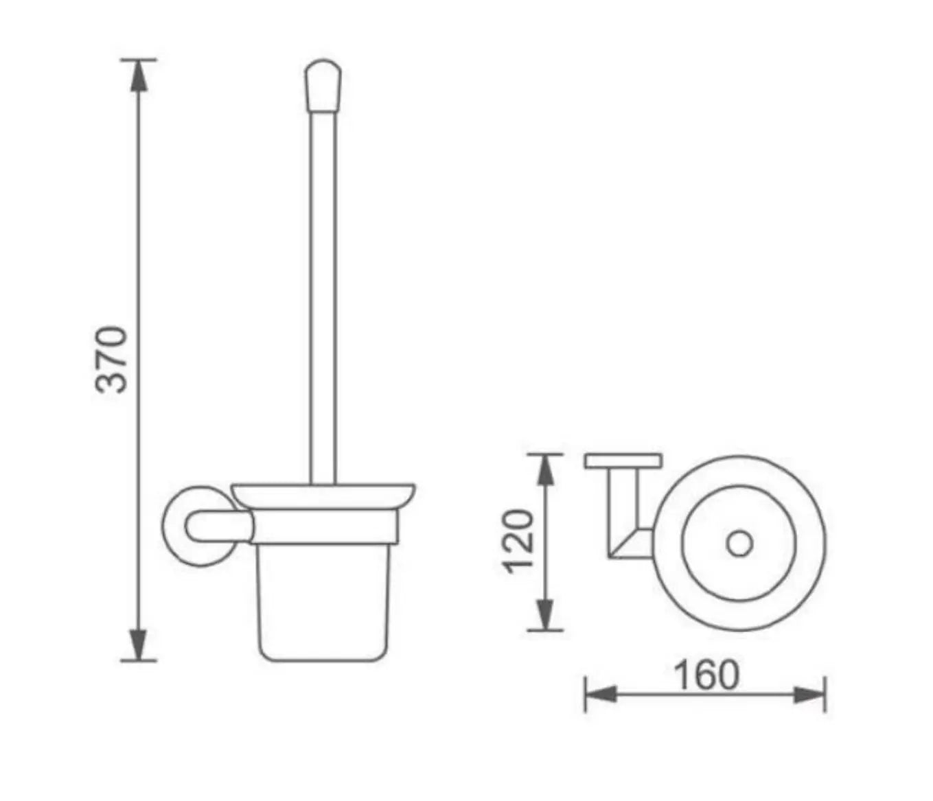 Dolce Toilet Brush Holder