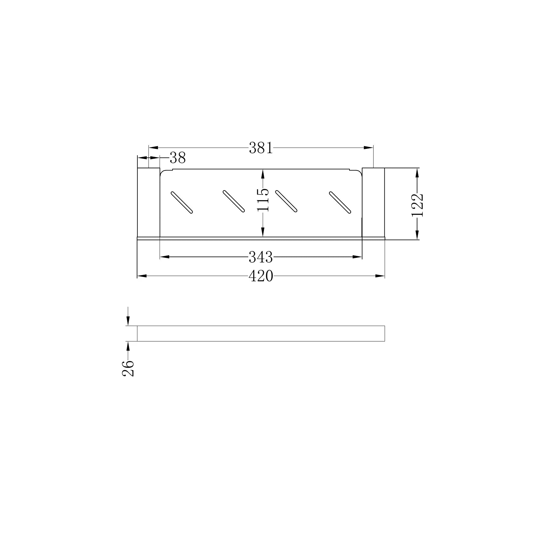 Celia Metal Shelf