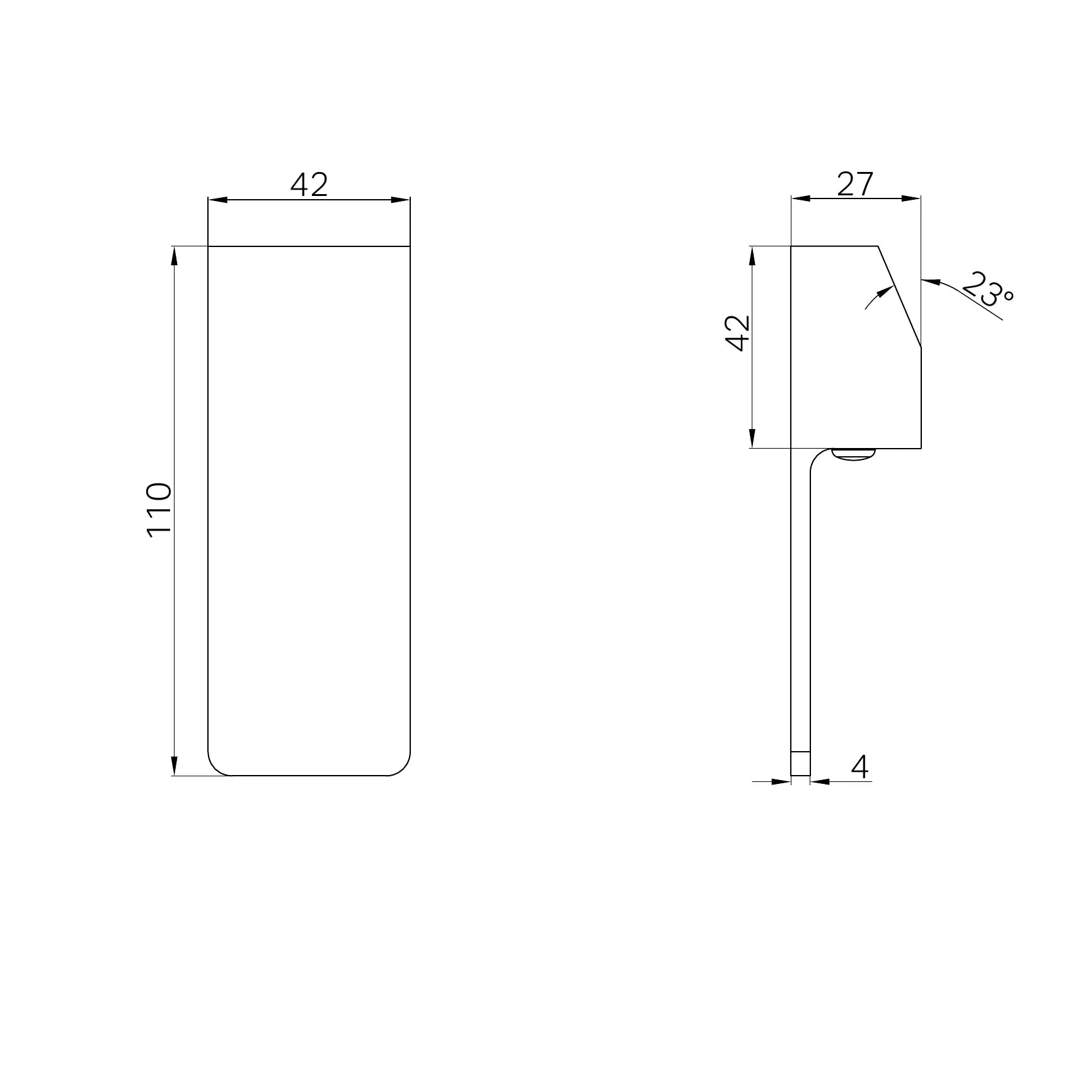 Handle For Celia Shower/Wall Mixer