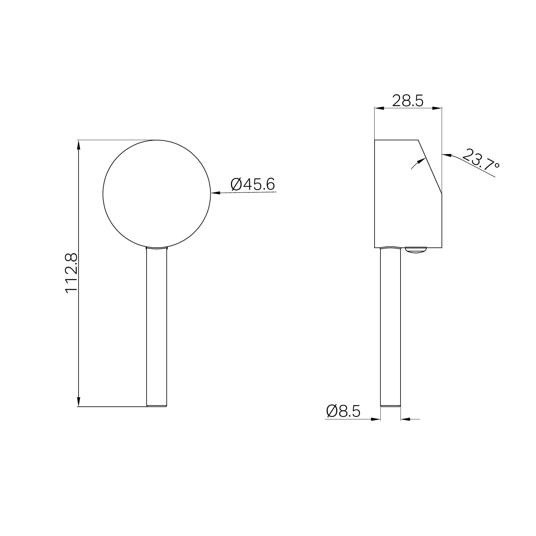 Handle For Docle Basin/Shower/Wall Mixer