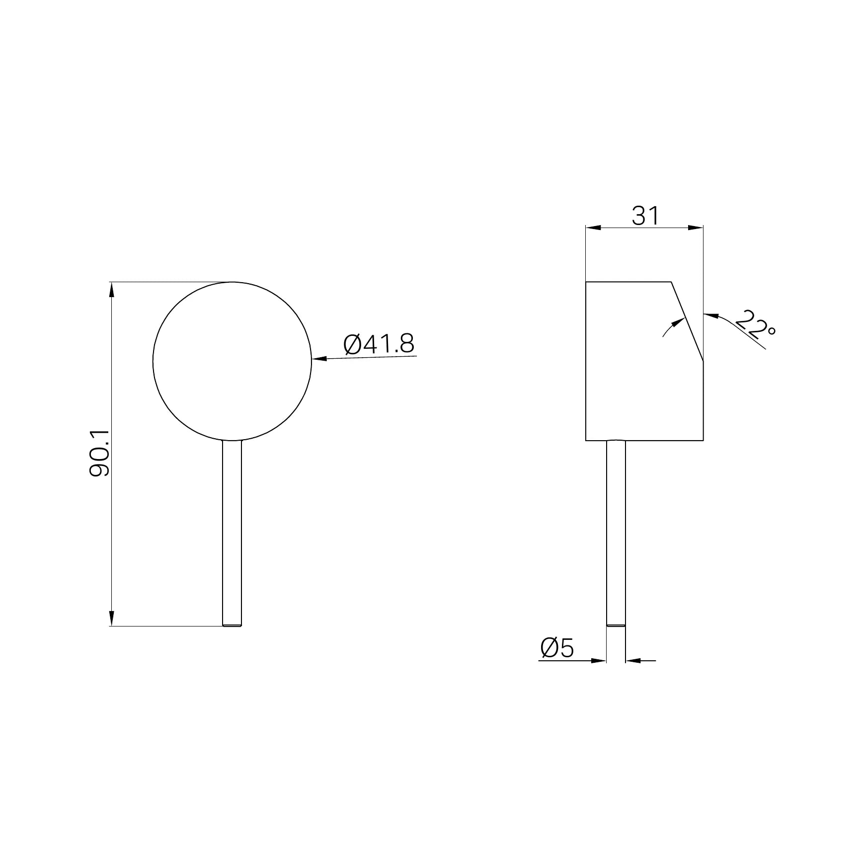 Handle For Mecca Shower/Wall Mixer