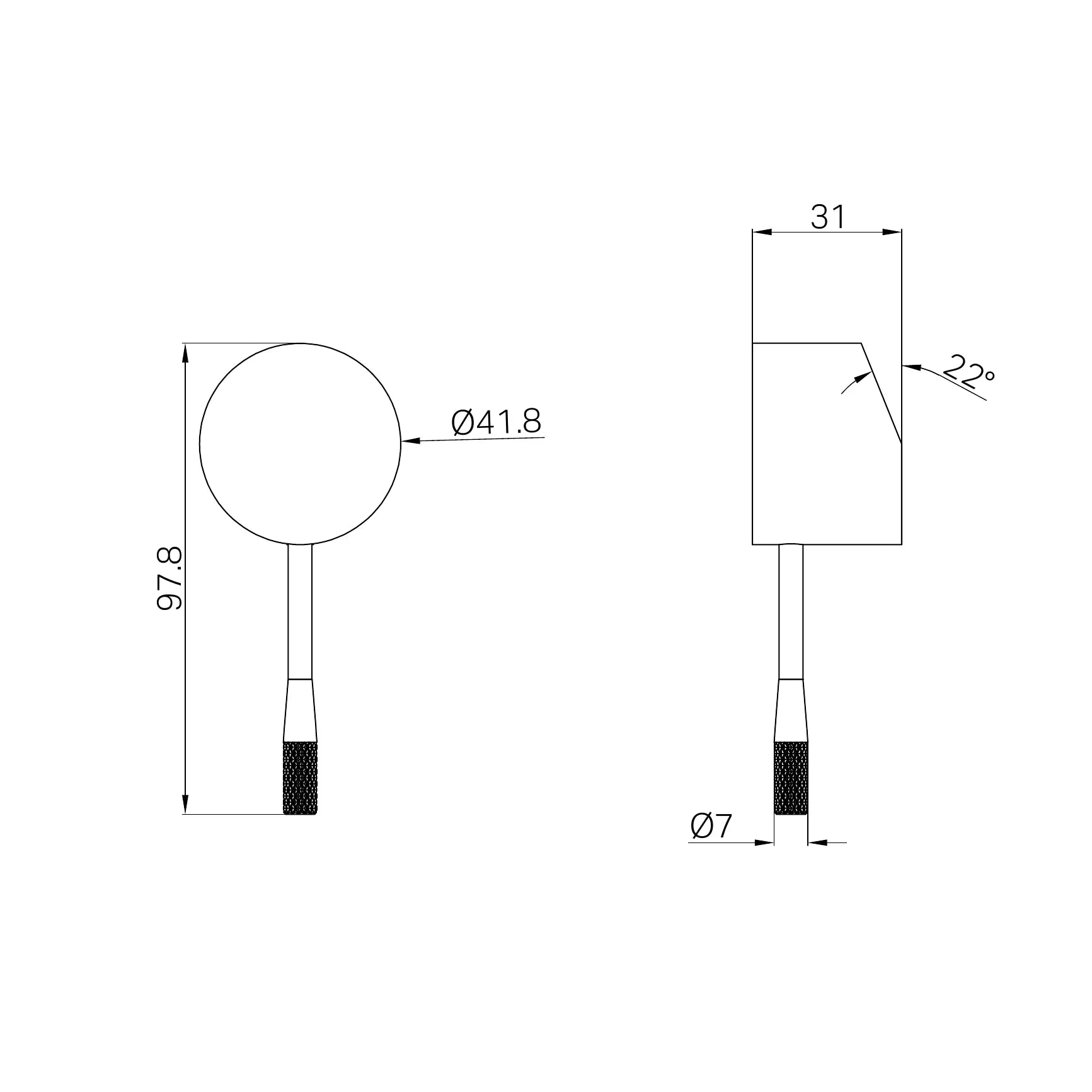 Handle For Opal Shower/Wall Mixer