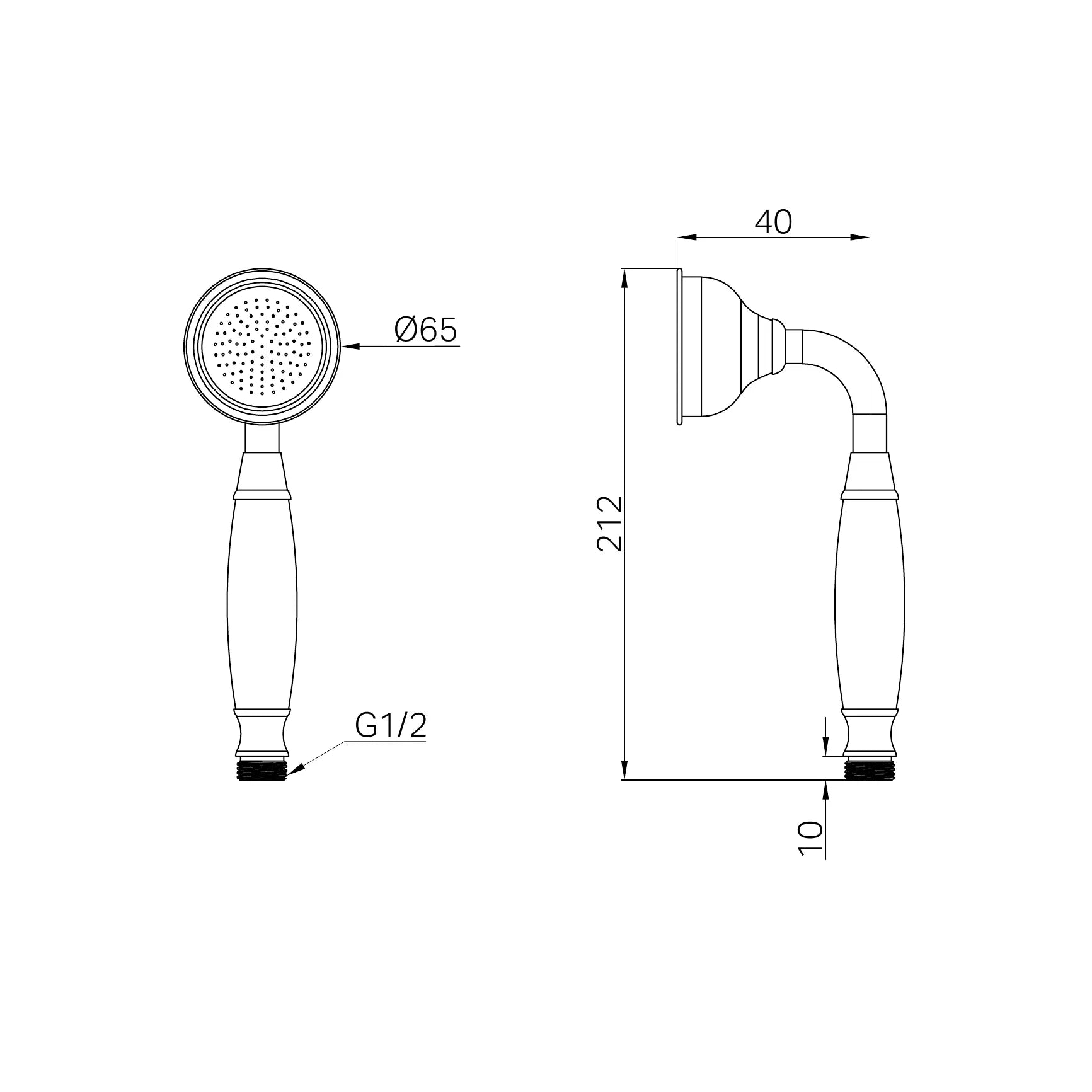 York Metal Hand Shower