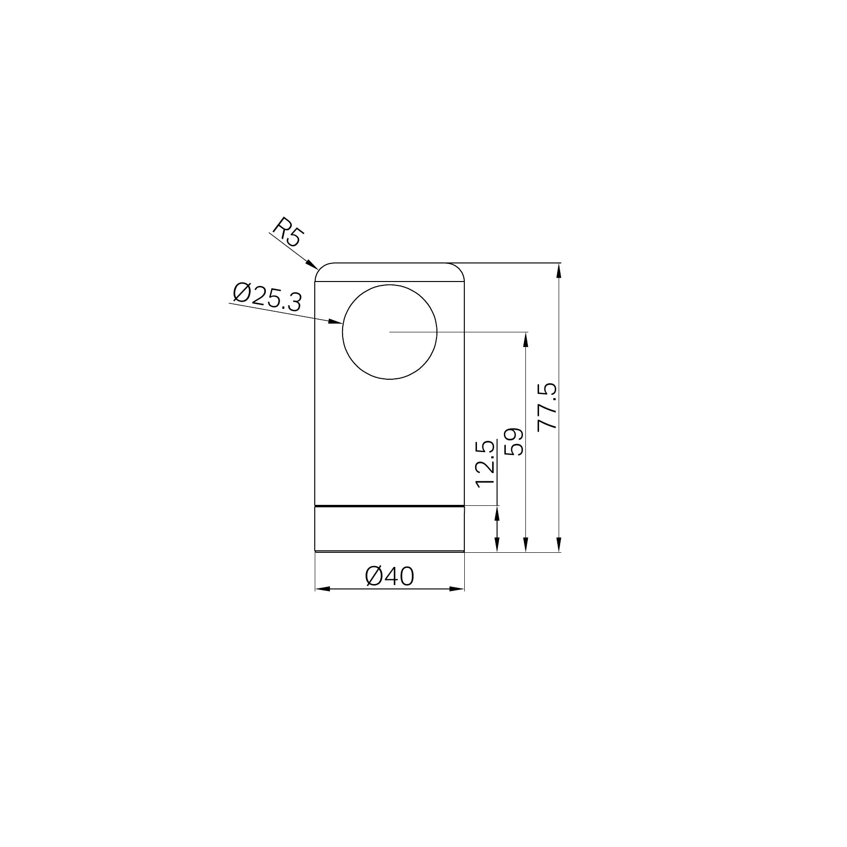 Mecca Care Make Your Own 25mm Grab Rail End Bracket