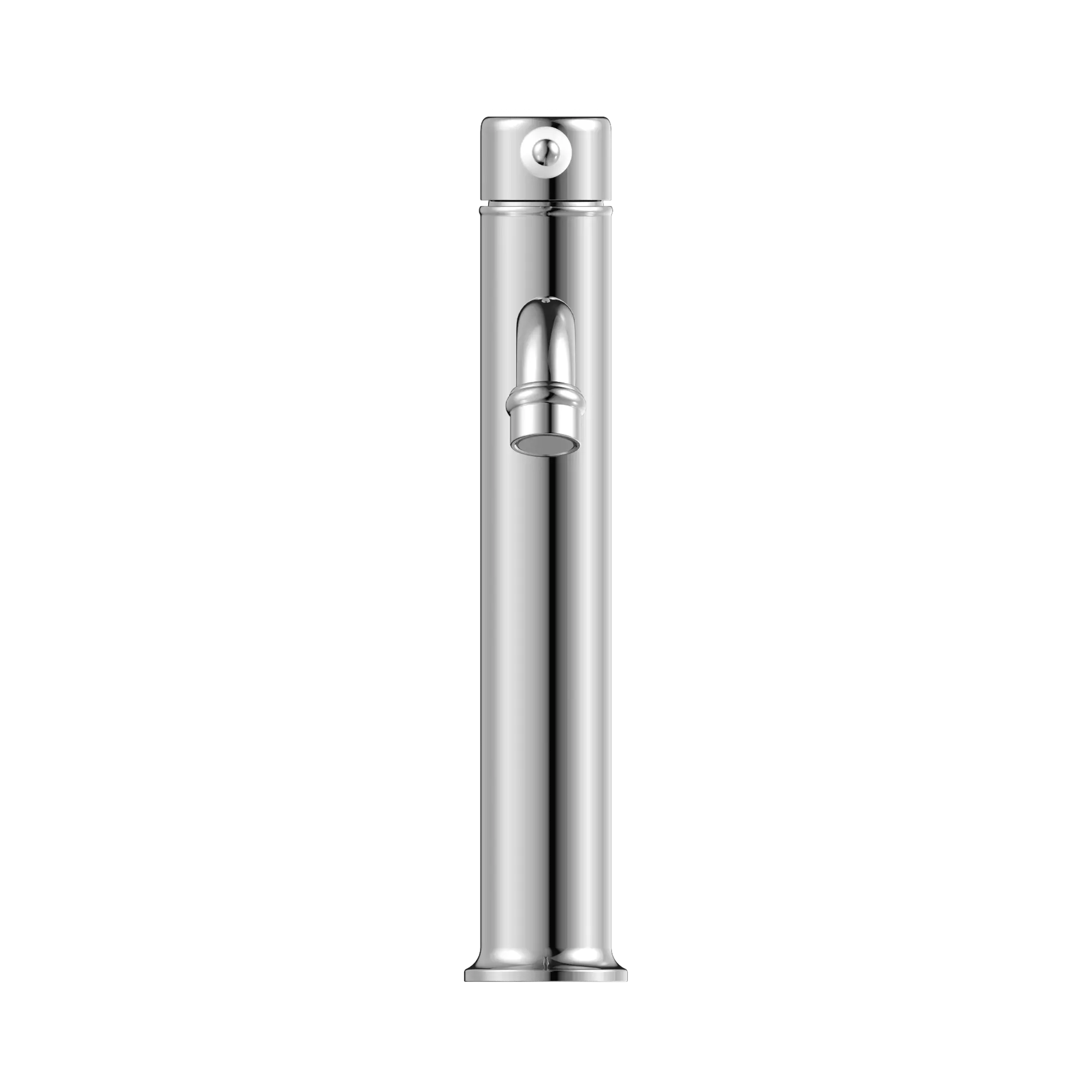 York Straight Tall Basin Mixer With White Porcelain Lever