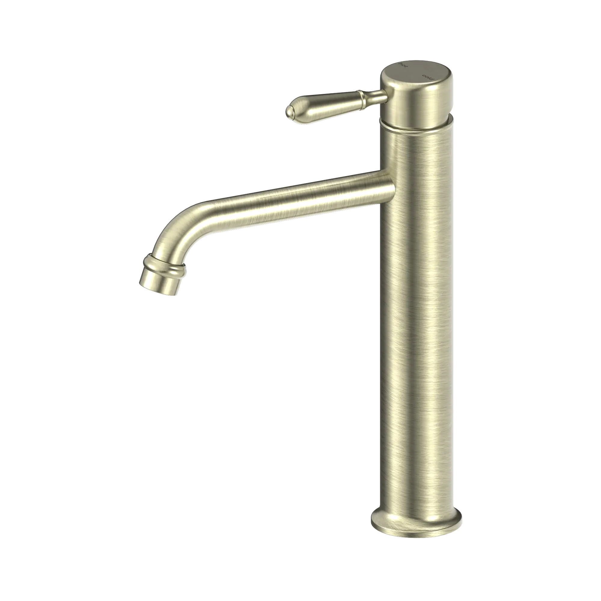 York Straight Tall Basin Mixer With Metal Lever