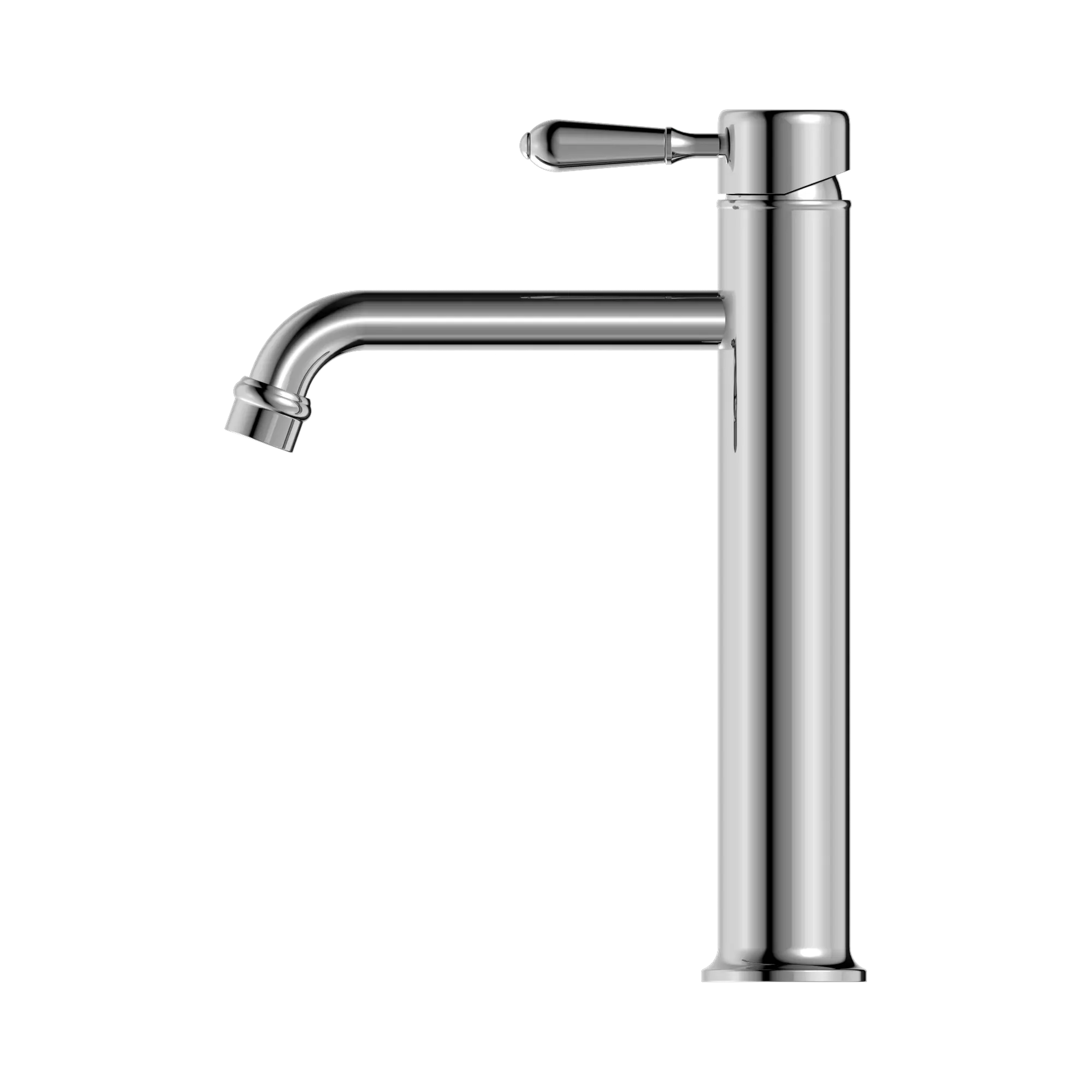 York Straight Tall Basin Mixer With Metal Lever